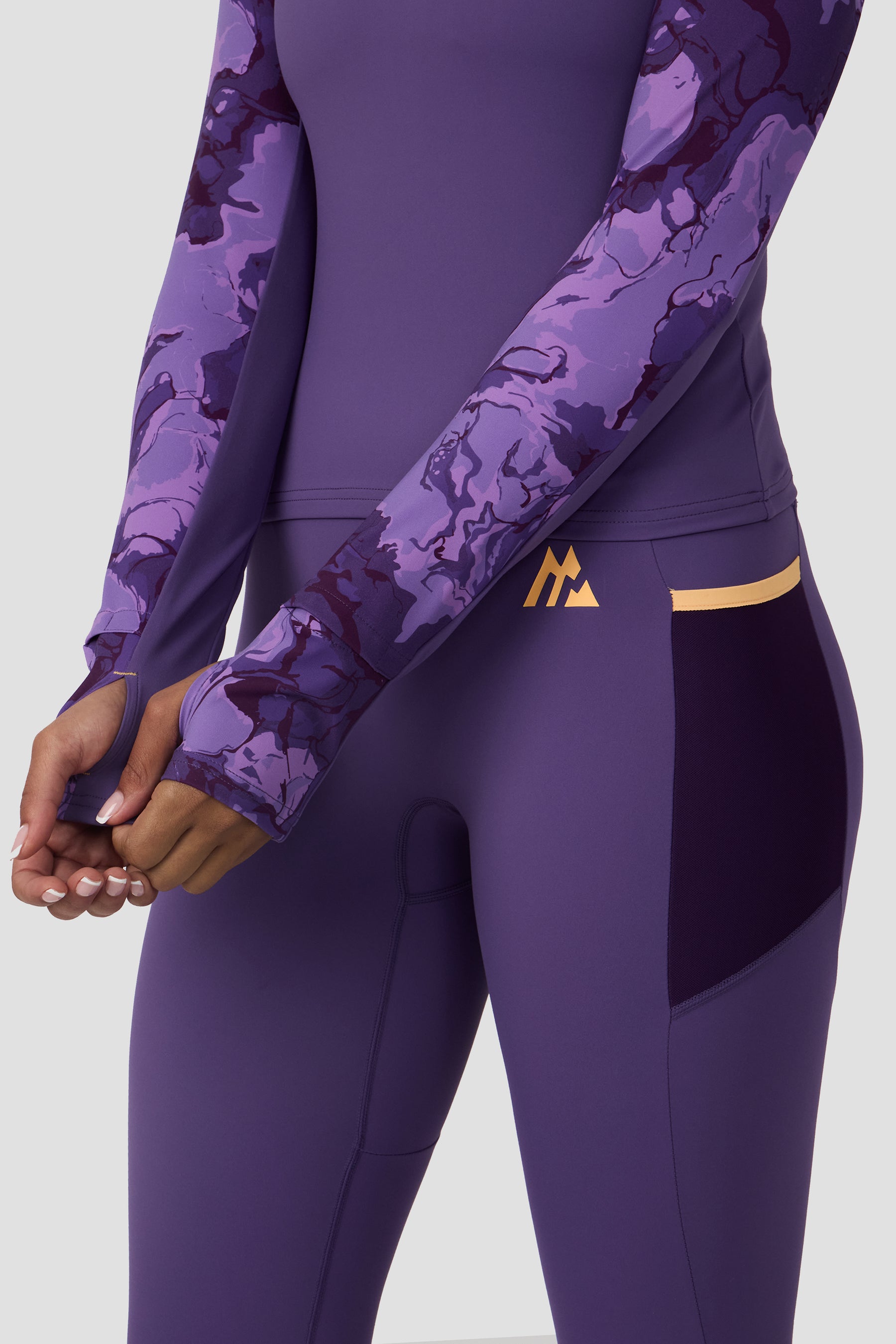 Fusion Print 1/4 Zip - Palazzo/Idaho Blue