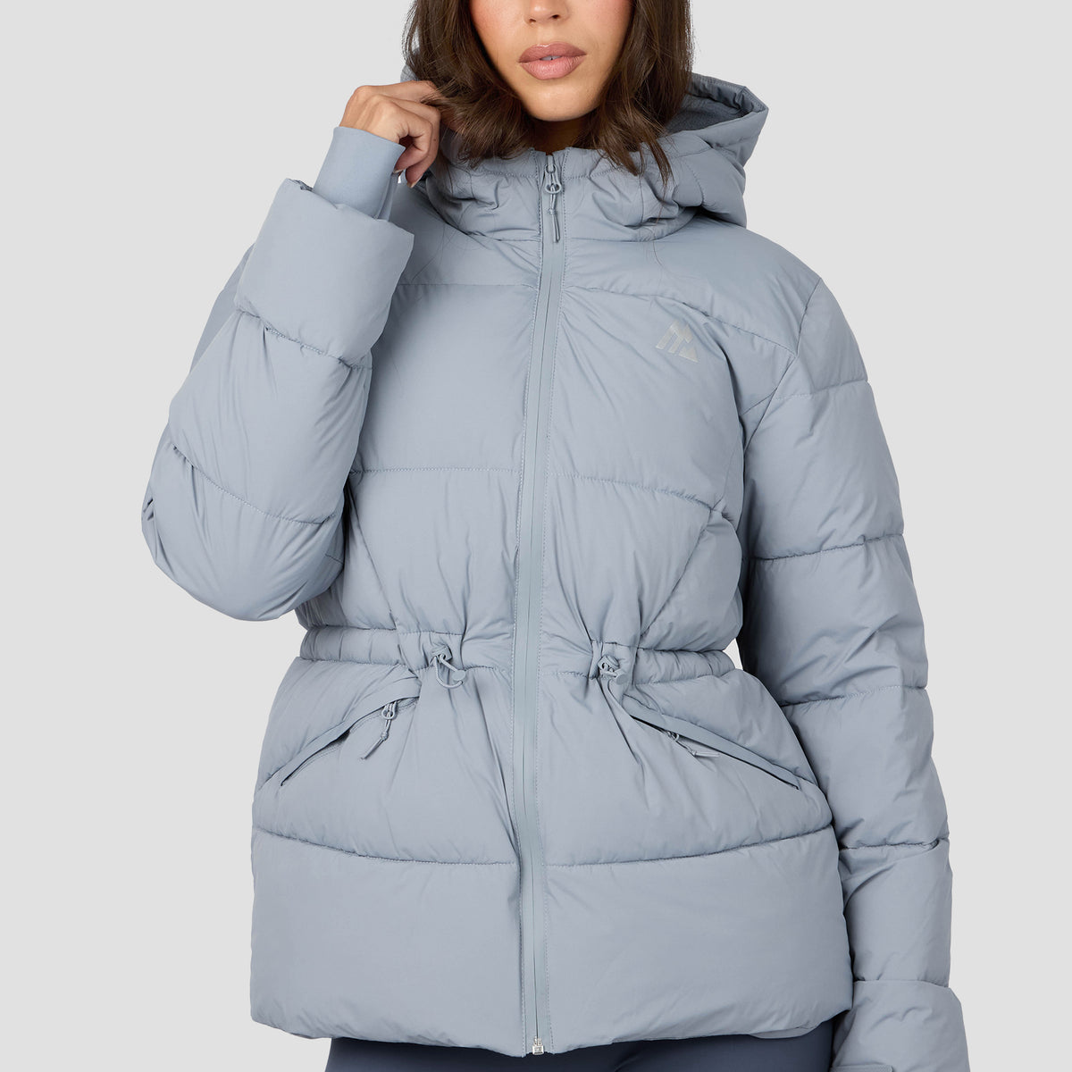 ジャケット・アウター ENNOY 23AW Nylon paddedjacket Frost Gray Buy Snowdonia Grey Showerproof Padded Hooded Jacket from the Next