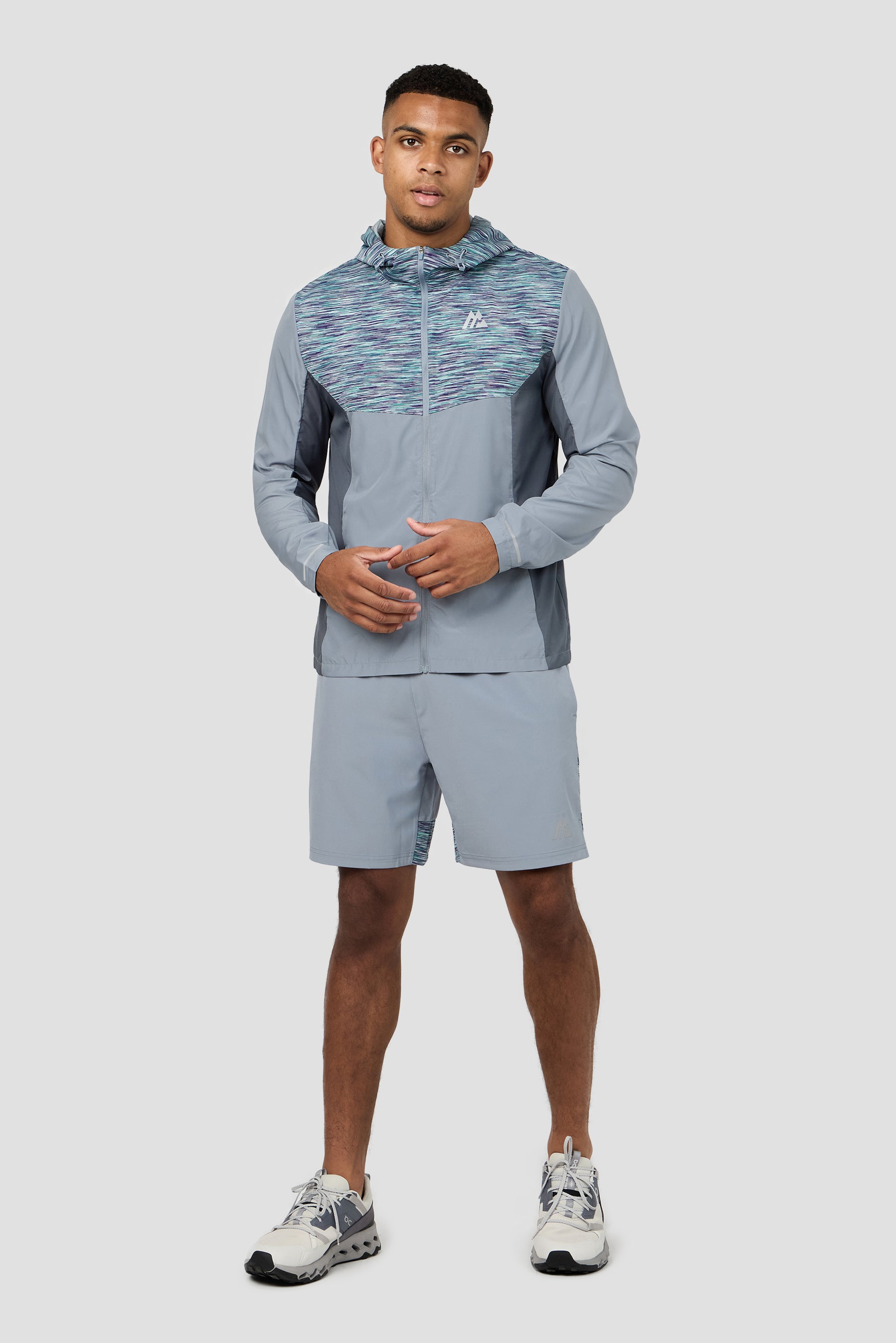 Trail 3.0 Windbreaker - Grey/Green/Purple