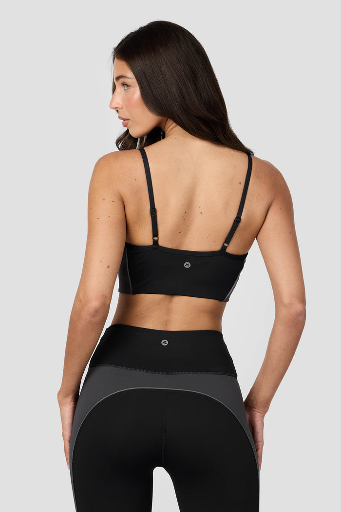 Vitality Sports Bra - Black/Asphalt 