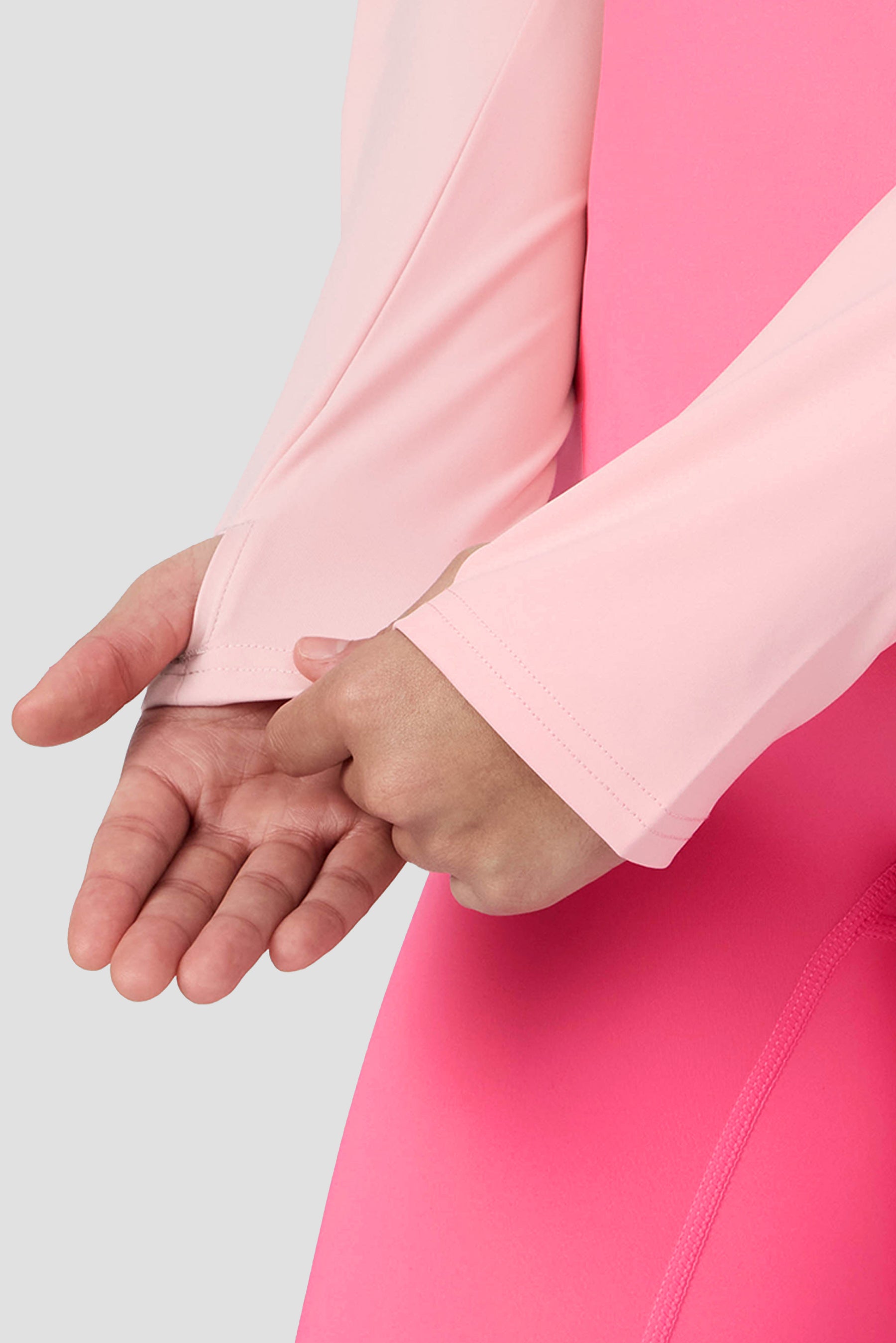 Girls Dash 1/4 Zip - Pink Blossom/Ballet