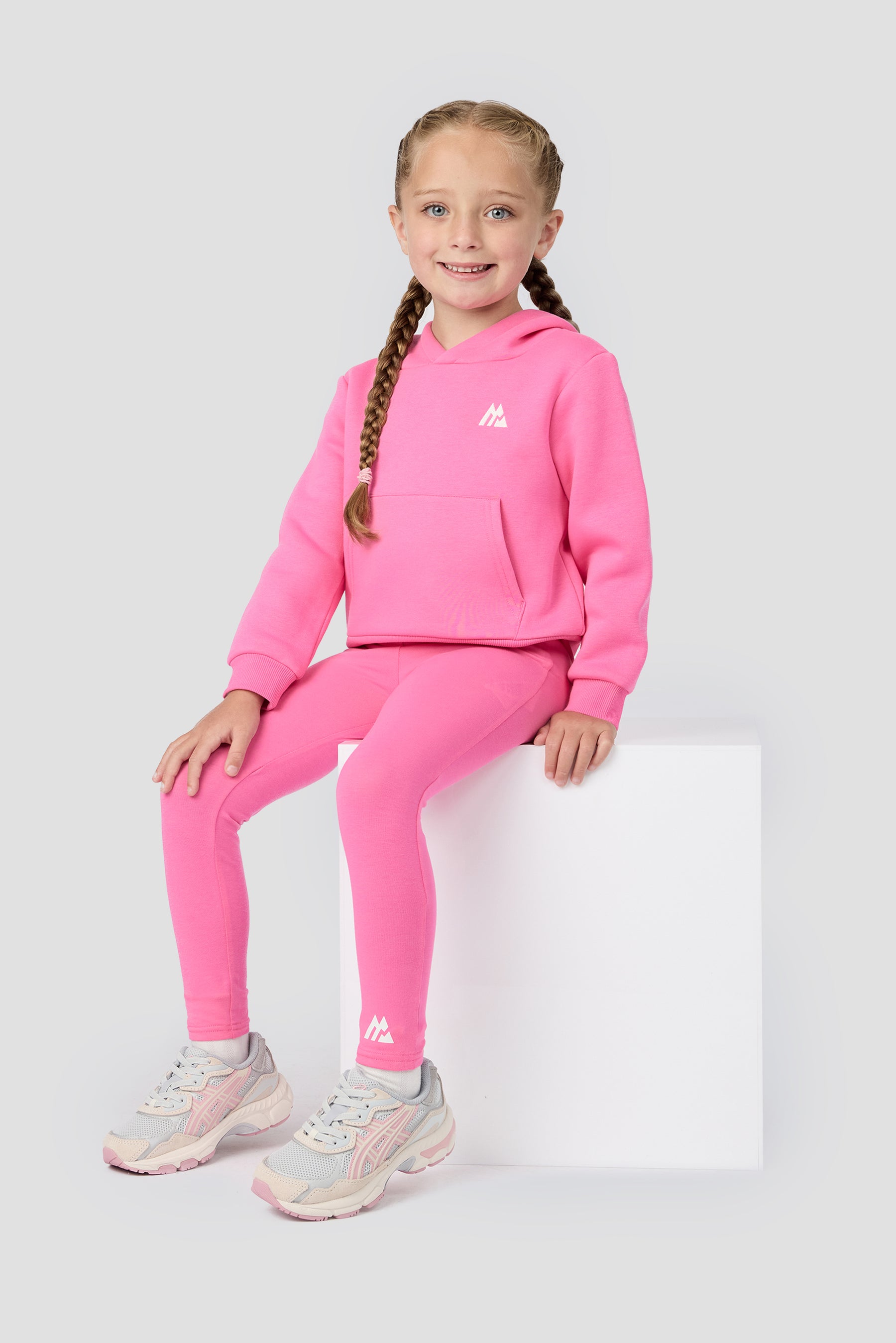 Infant Girls Joy Hood And Legging Set - Framboise