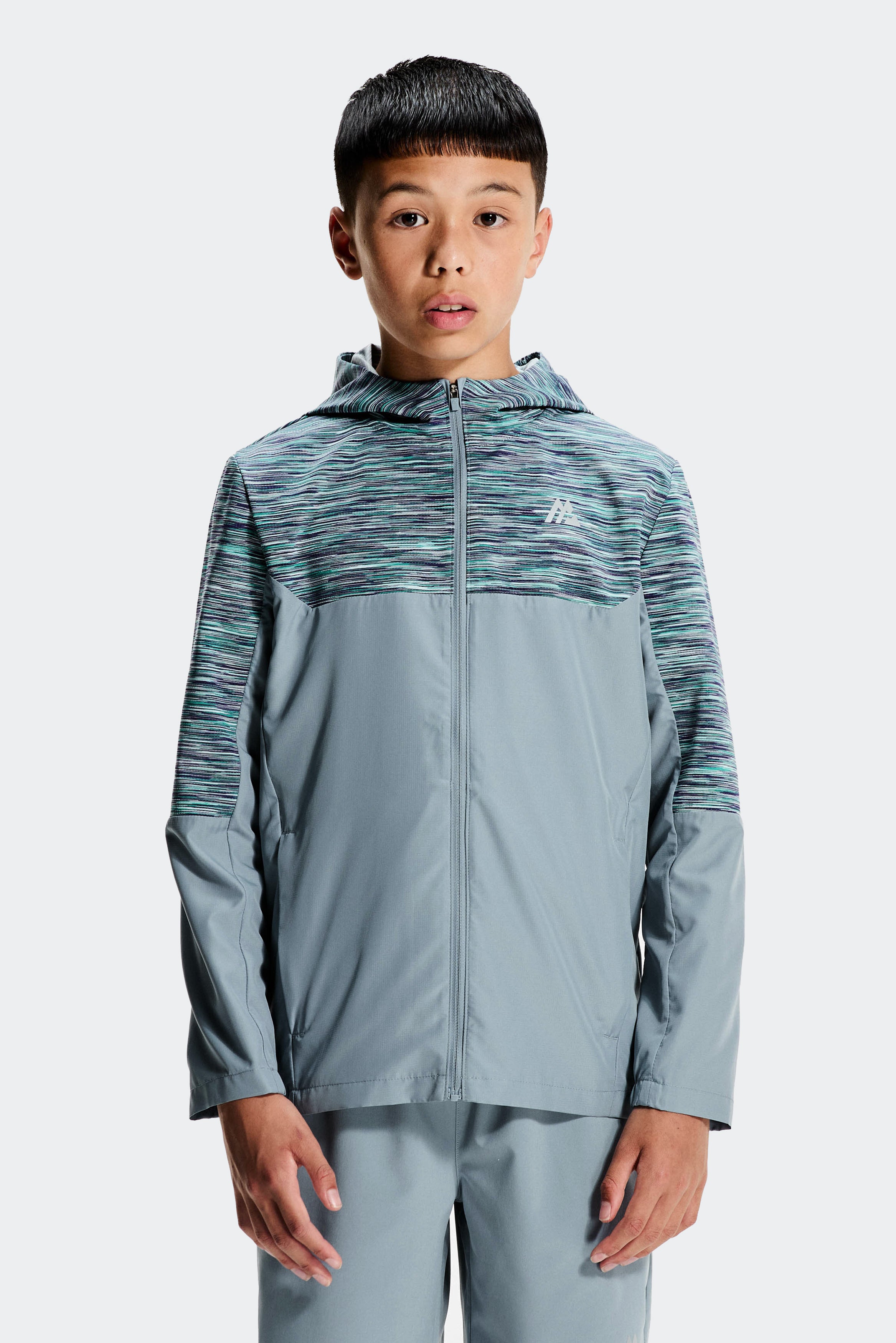 Montirex Boys Trail 1/4 Zip Sportswear - Grey/Purple/Green