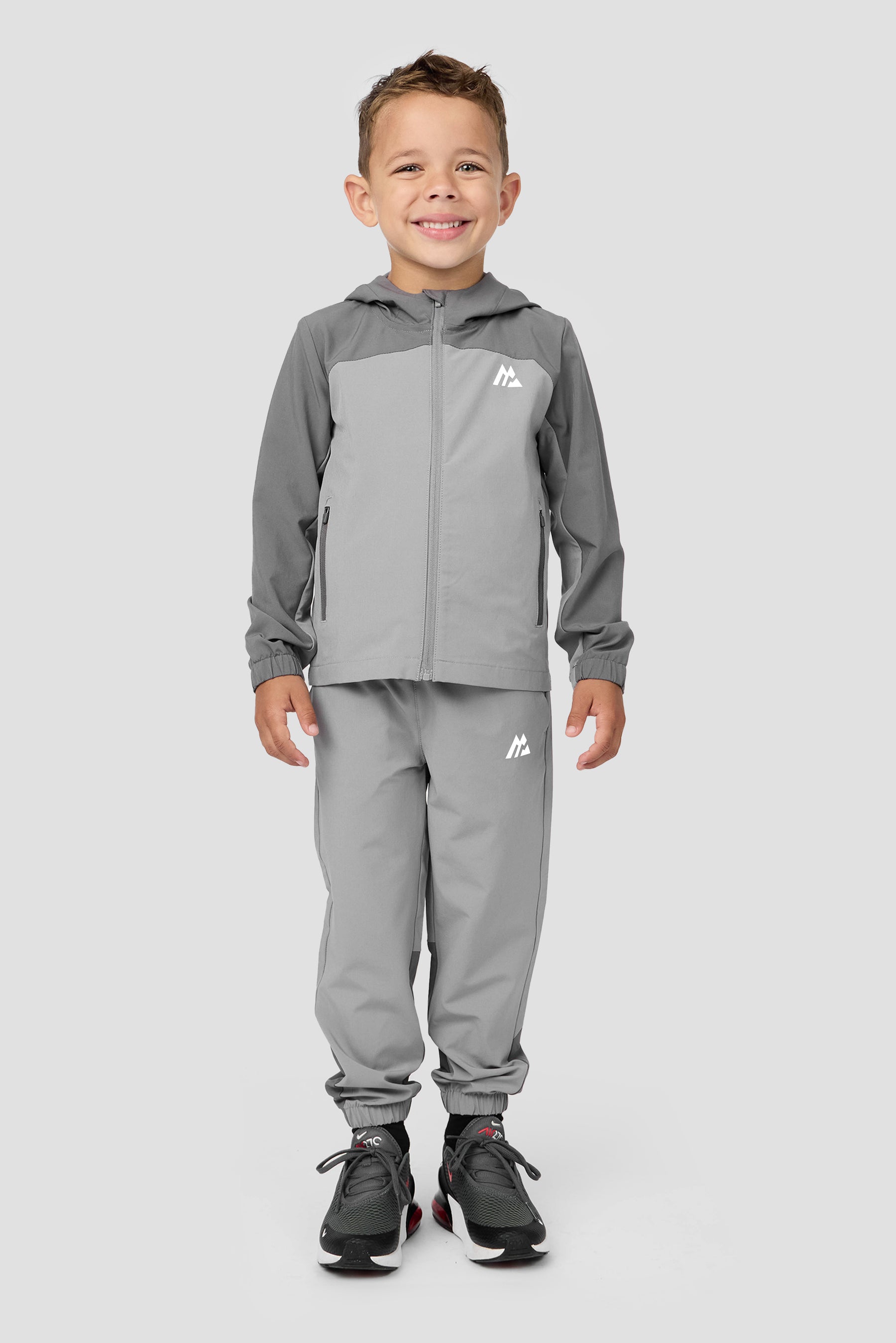 Infant Boys Pacer Jacket/Pant Set - Platinum Grey