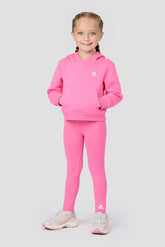 Infant Girls Joy Hood And Legging Set - Framboise