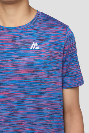 Boys Trail T-Shirt  - Blue/Navy/Pink