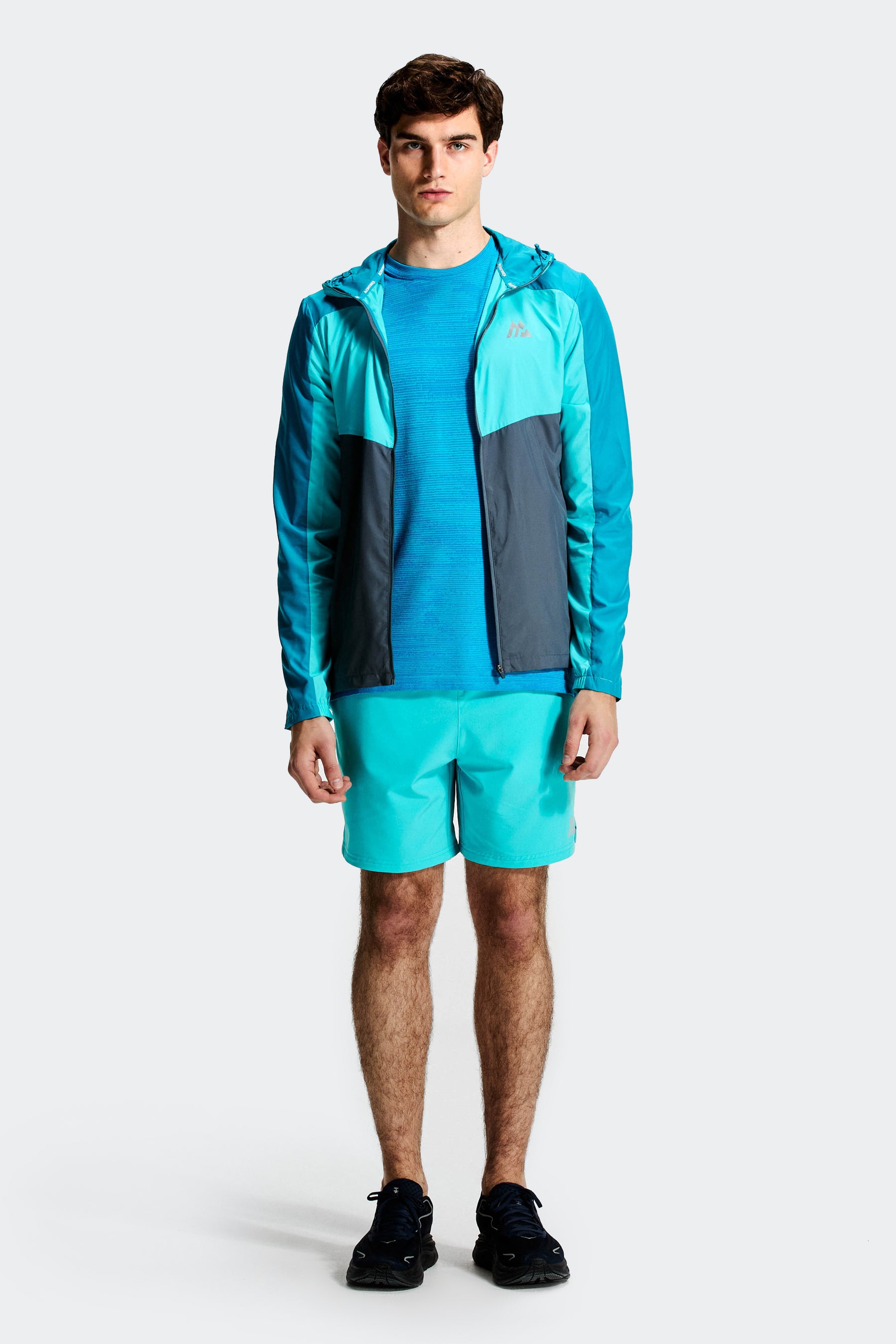 Glitch Seamless T-Shirt - Vivid Aqua/Neon Blue