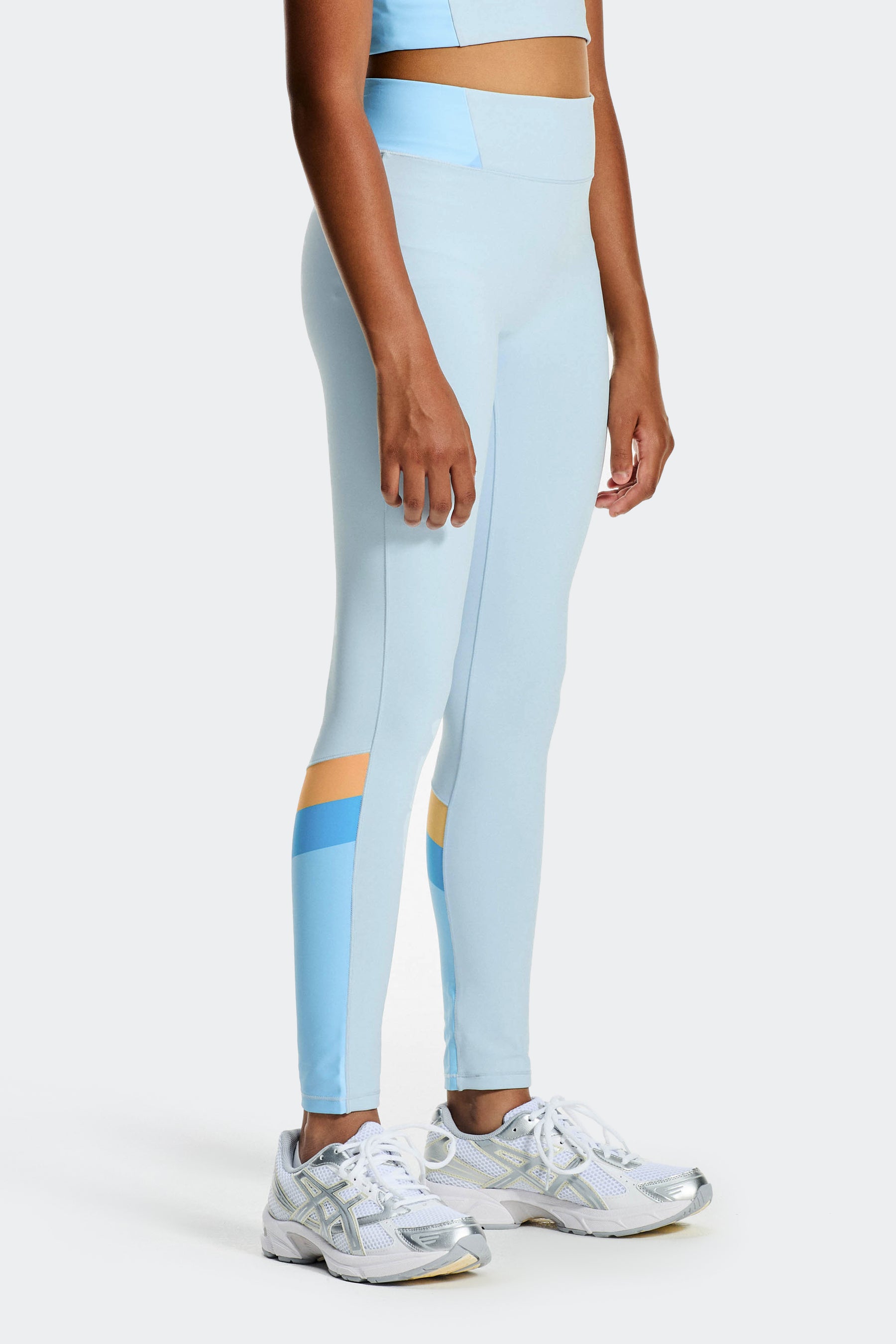 Girls Lumina Legging - Misty Blue/Seashell Blue/Malibu/Apricot Blush