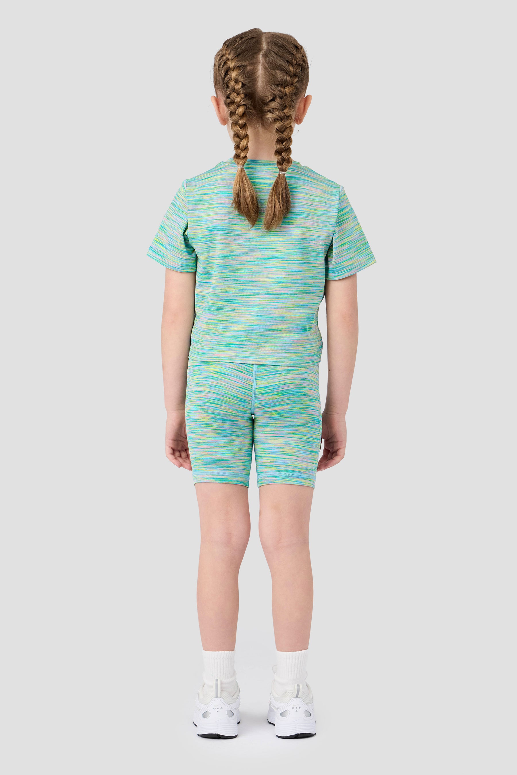 Infant Girl's Trail T-Shirt/Trail Cycling Short - Green/Blue/Lilac/Pink