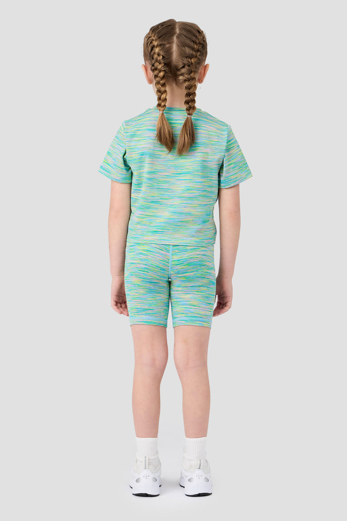 Infant Girl's Trail T-Shirt/Trail Cycling Short - Green/Blue/Lilac/Pink