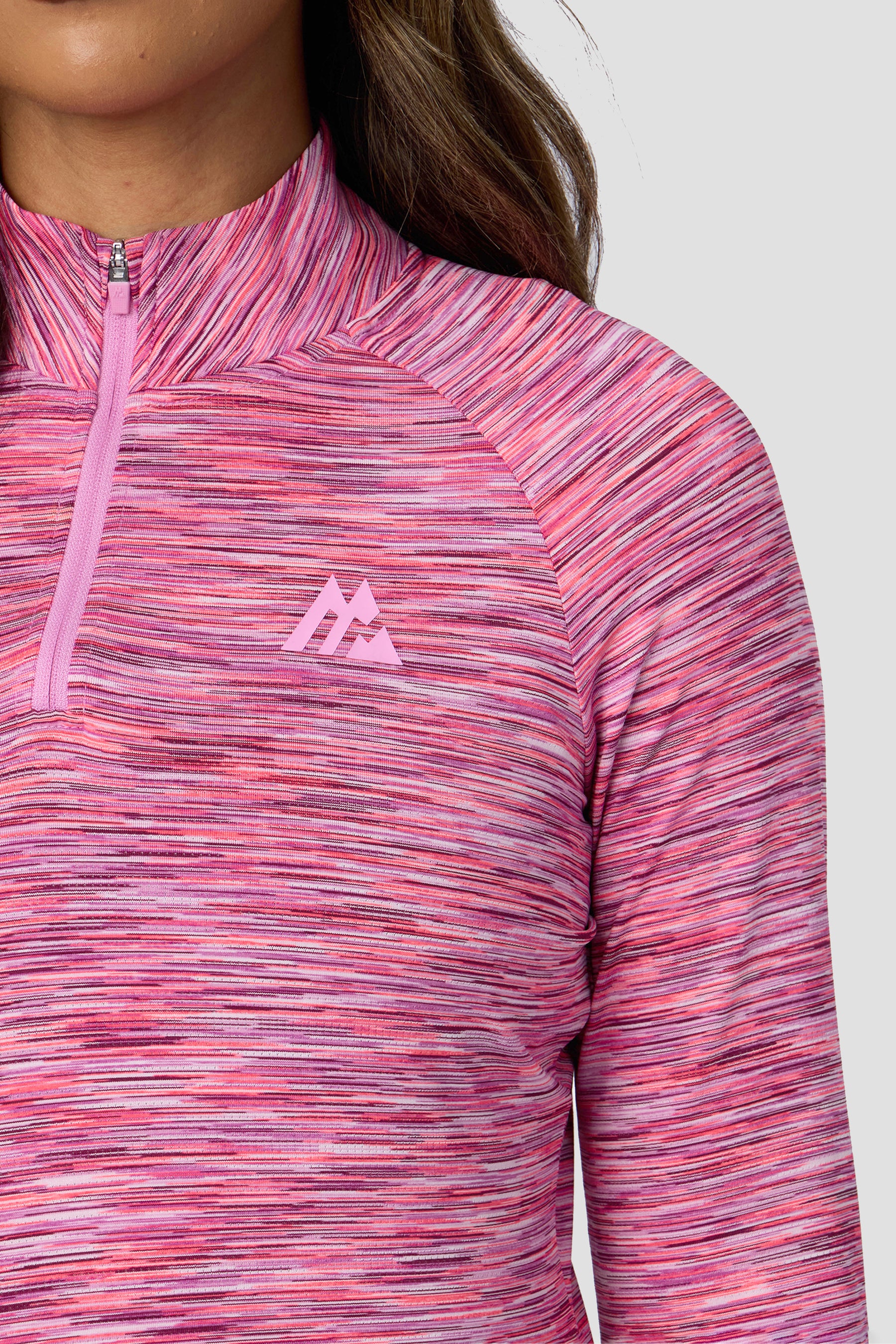 Women's Trail 1/4 Zip - Fuchsia/Pink/White