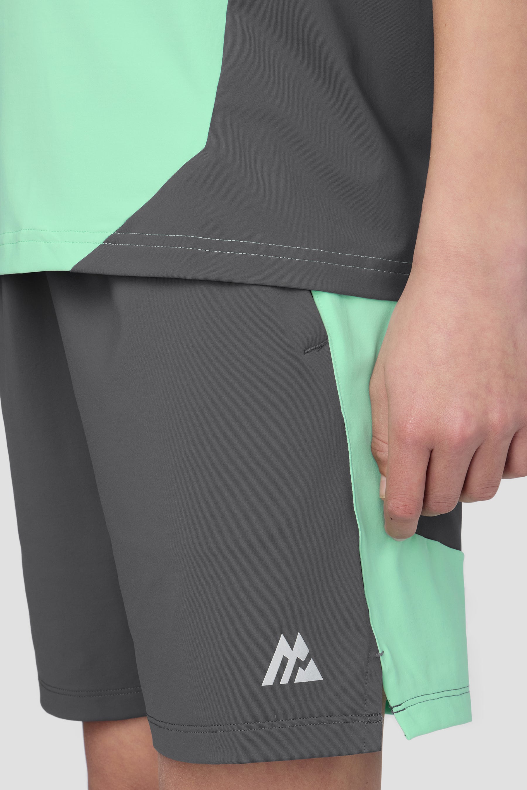 Boys Astro Short - Slate Grey/Duck Egg