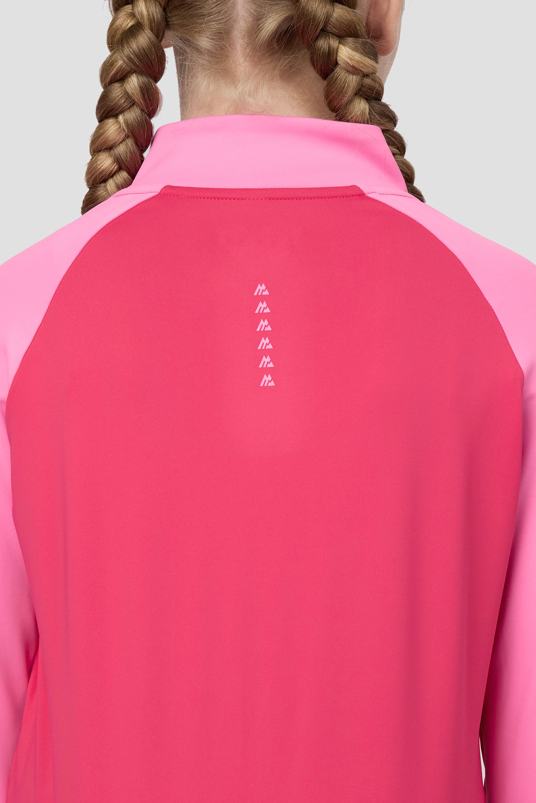 Girls Dash 1/4 Zip - Hibiscus/Framboise