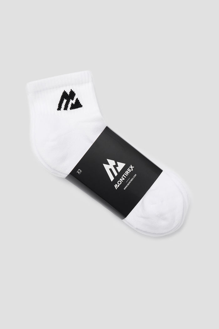 Ankle Socks 3 Pack - White