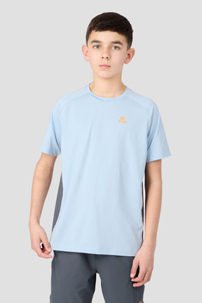 Boys Optic T-Shirt - Summer Mist/Slate Grey/Tangerine Glow
