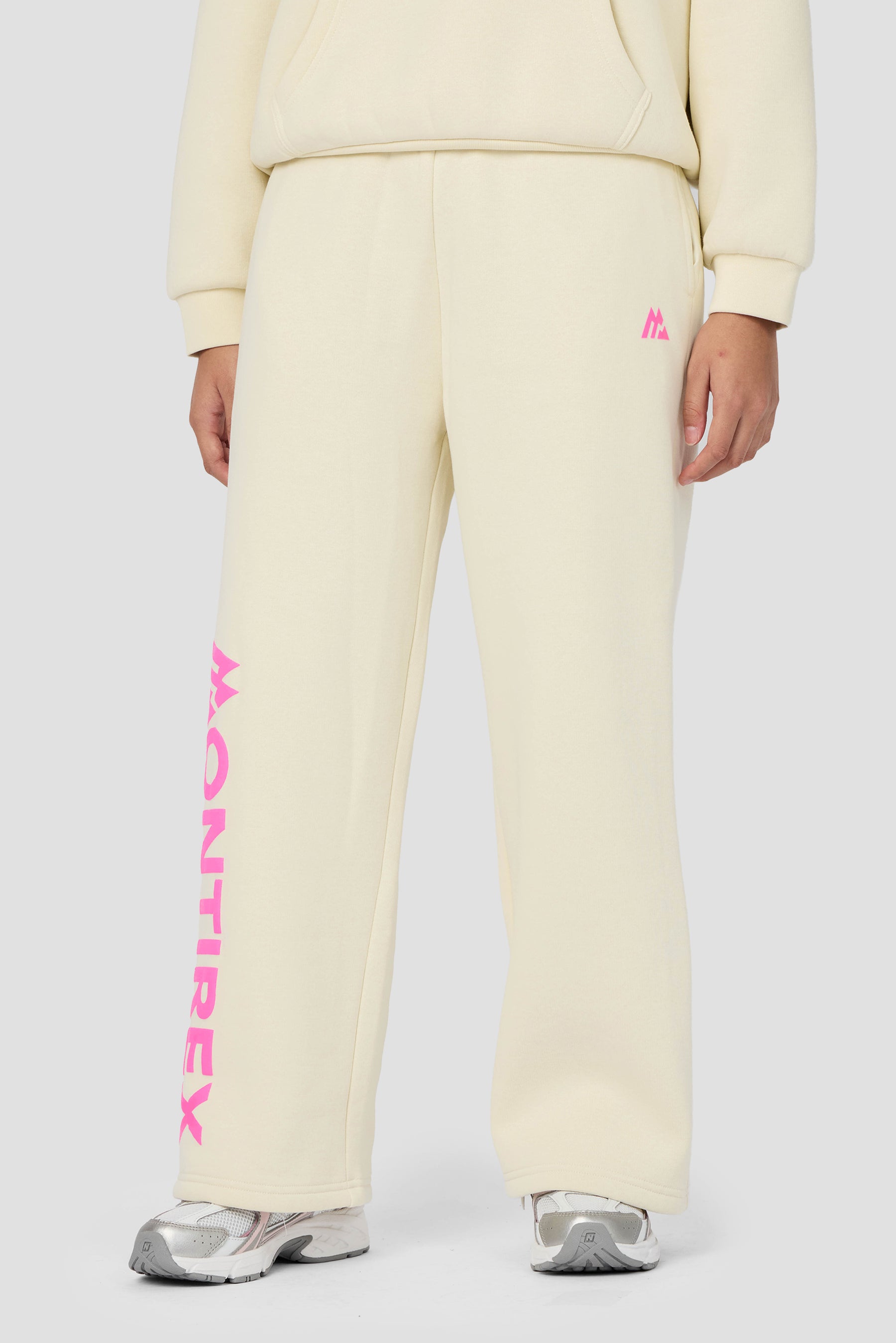 Girls Vibe Wide Leg Jogger - Vanilla Foam