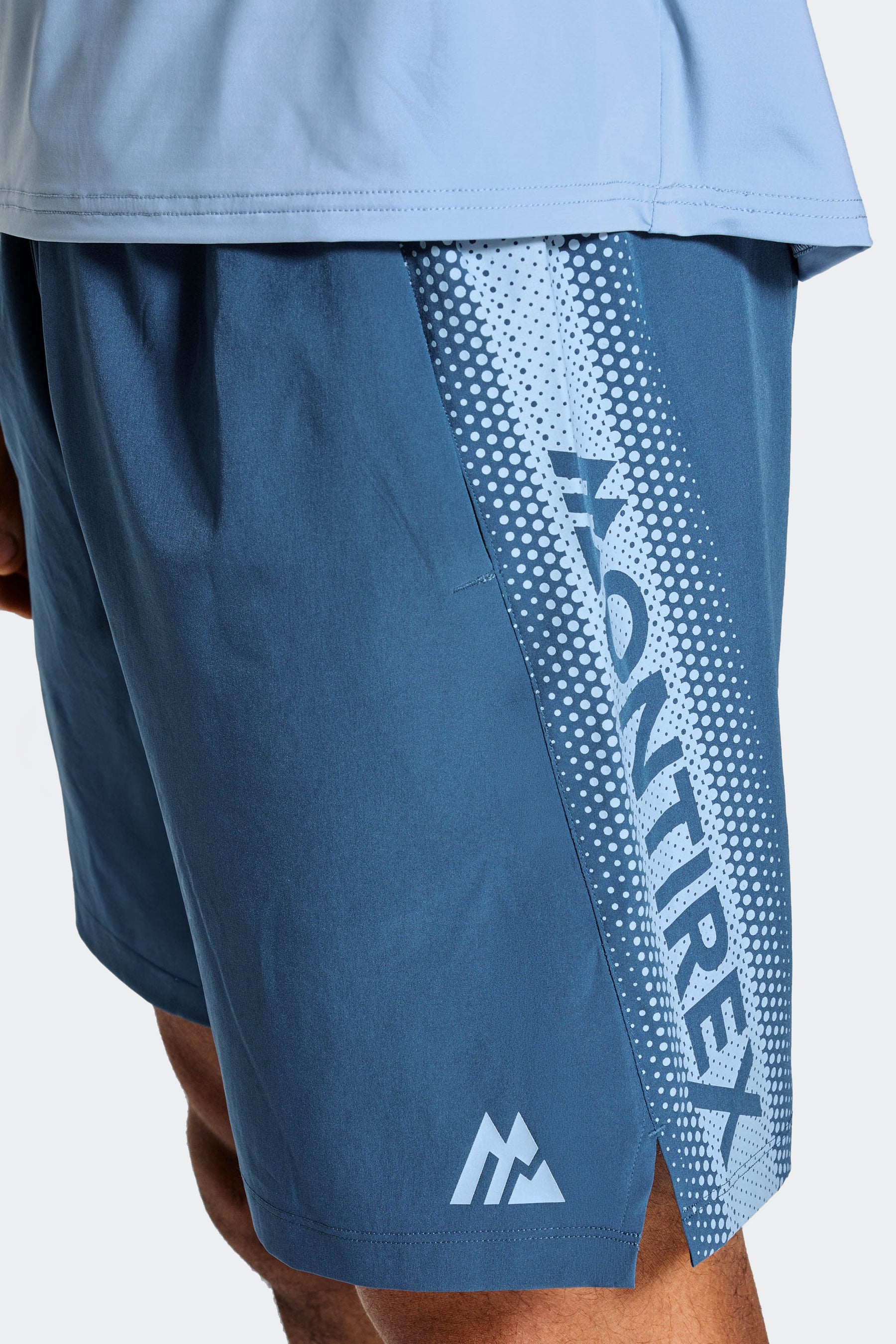 Pixel Short - Naval/Cloudy Blue