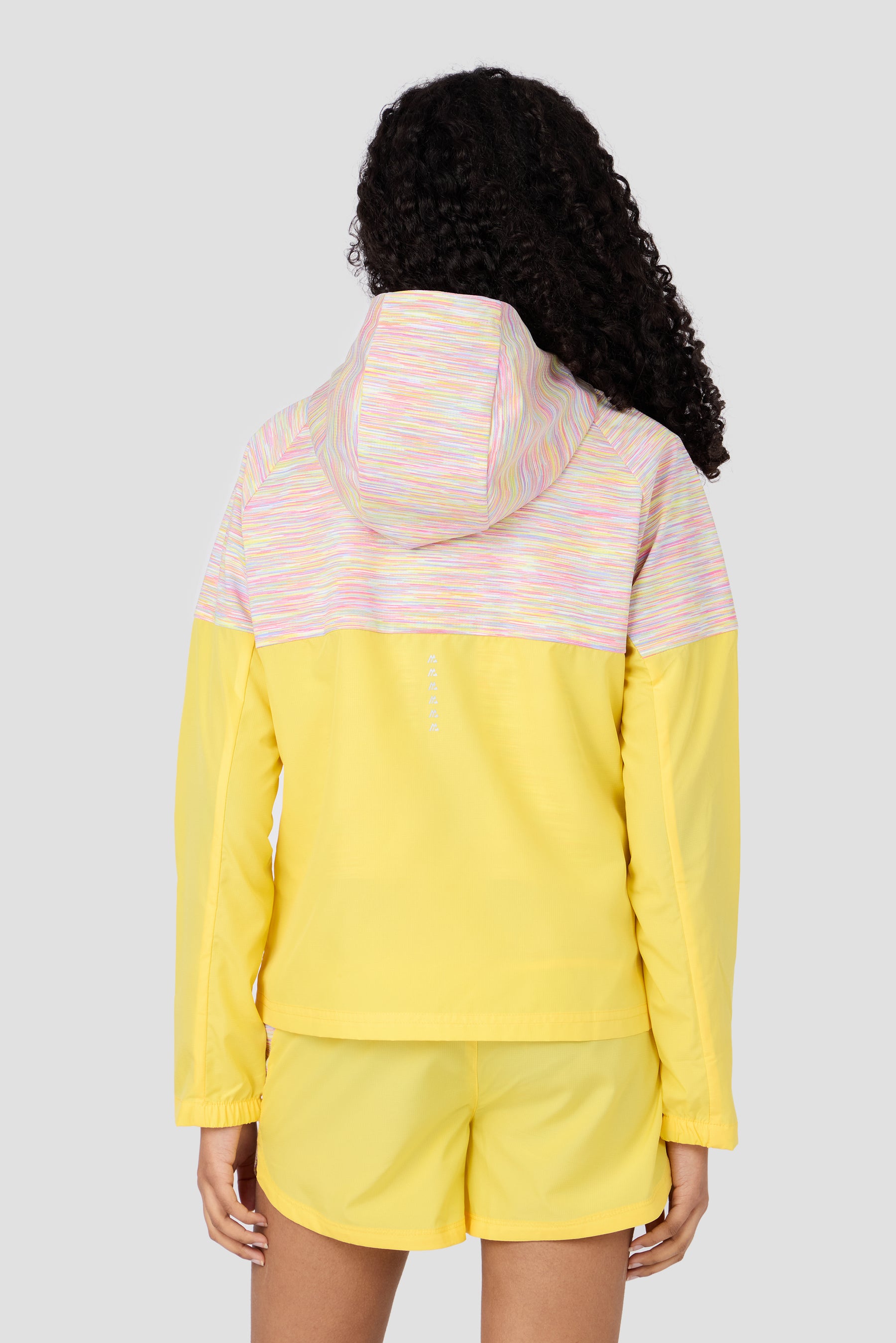 Girls Trail Windbreaker - Yellow/Lilac/Pink