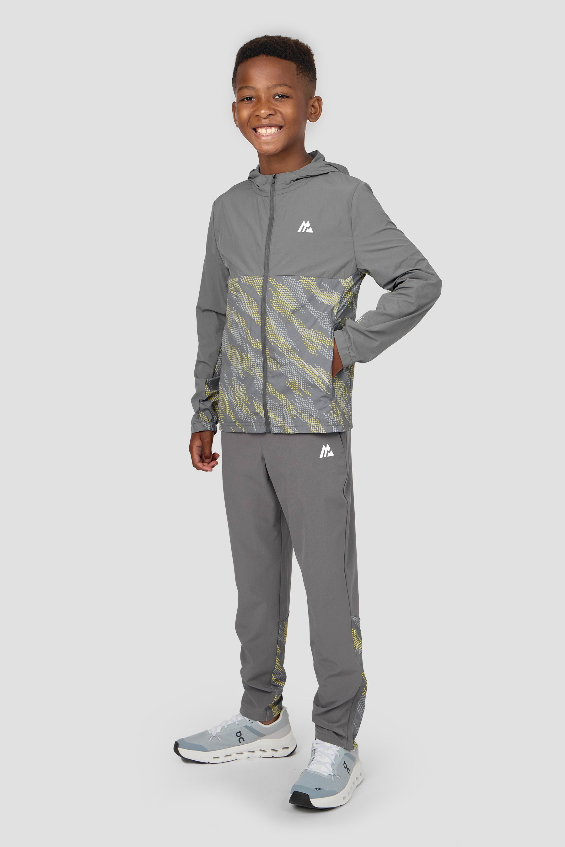 Boys Thera Jacket - Cement Grey/Patinum Grey/OG Neon