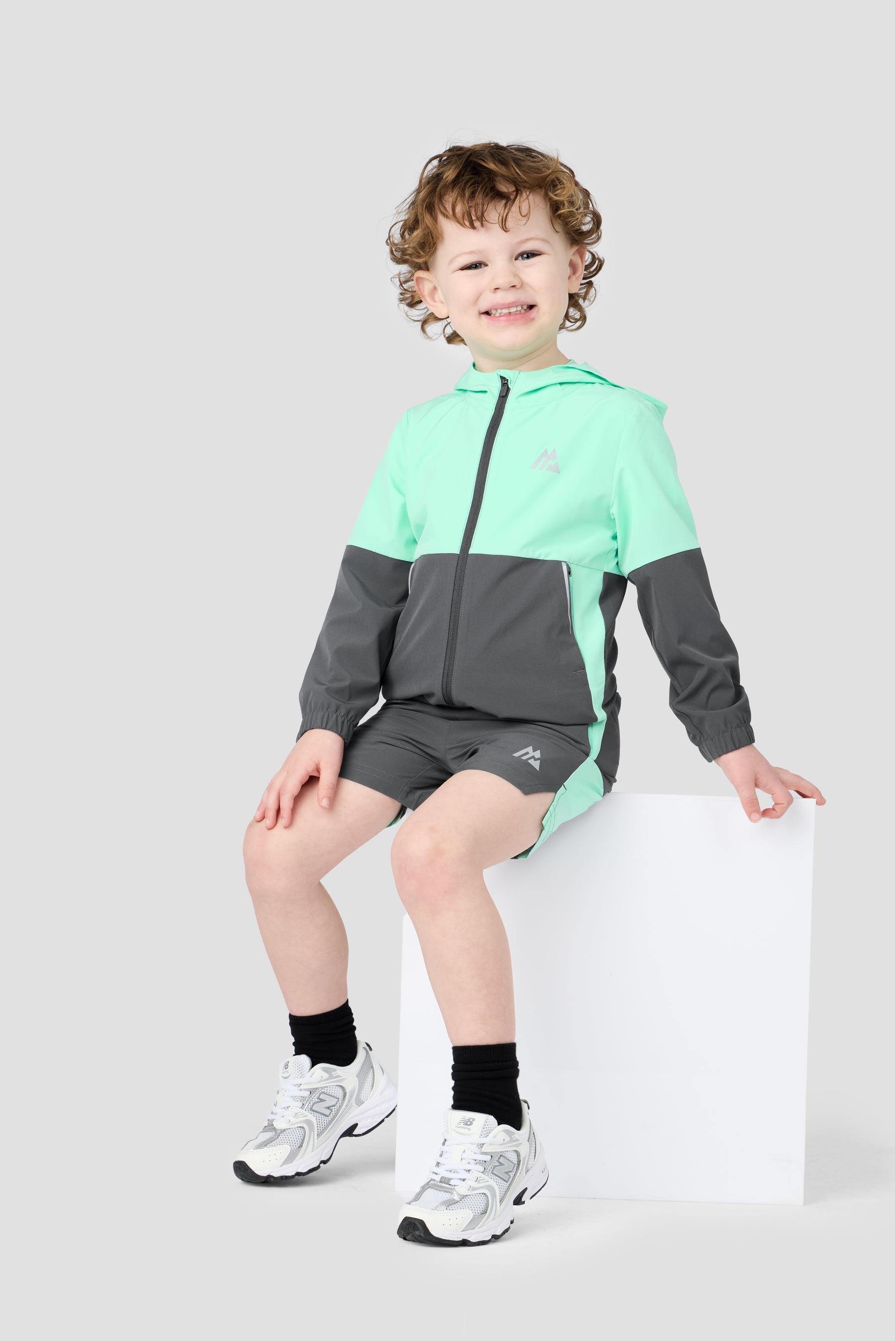 Infant Boys Edge Jacket/Edge Short - Duck Egg/Slate Grey