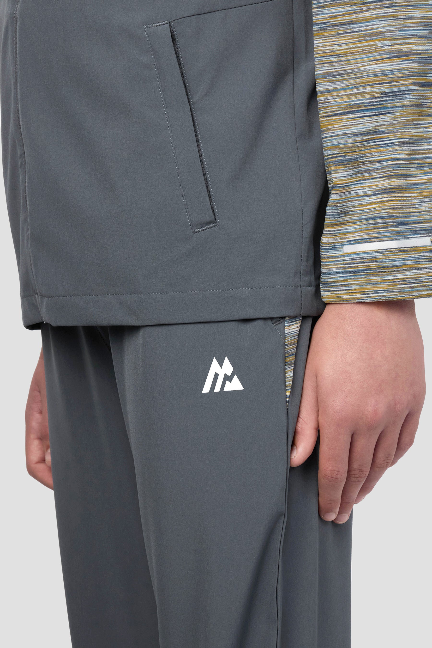 Boys Trail Woven Pant - Grey/Blue/Orange