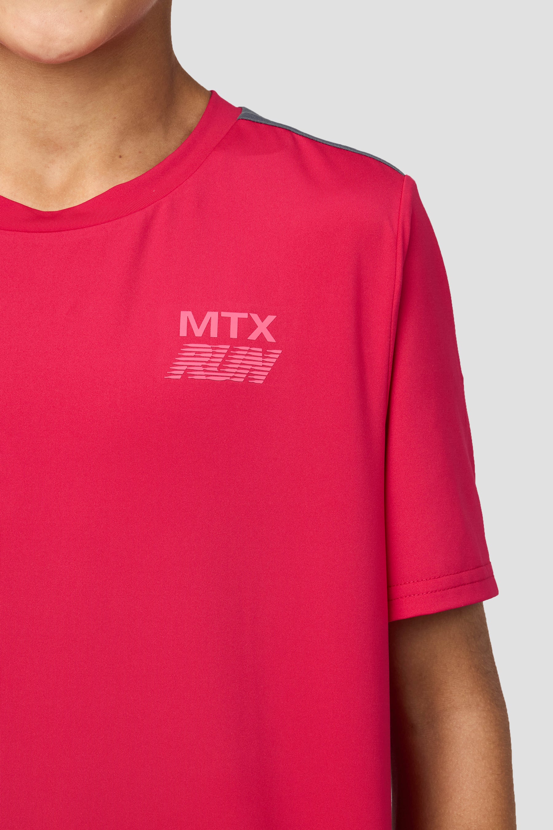 Boys MTX Run T-Shirt - Pomegranate/Slate Grey