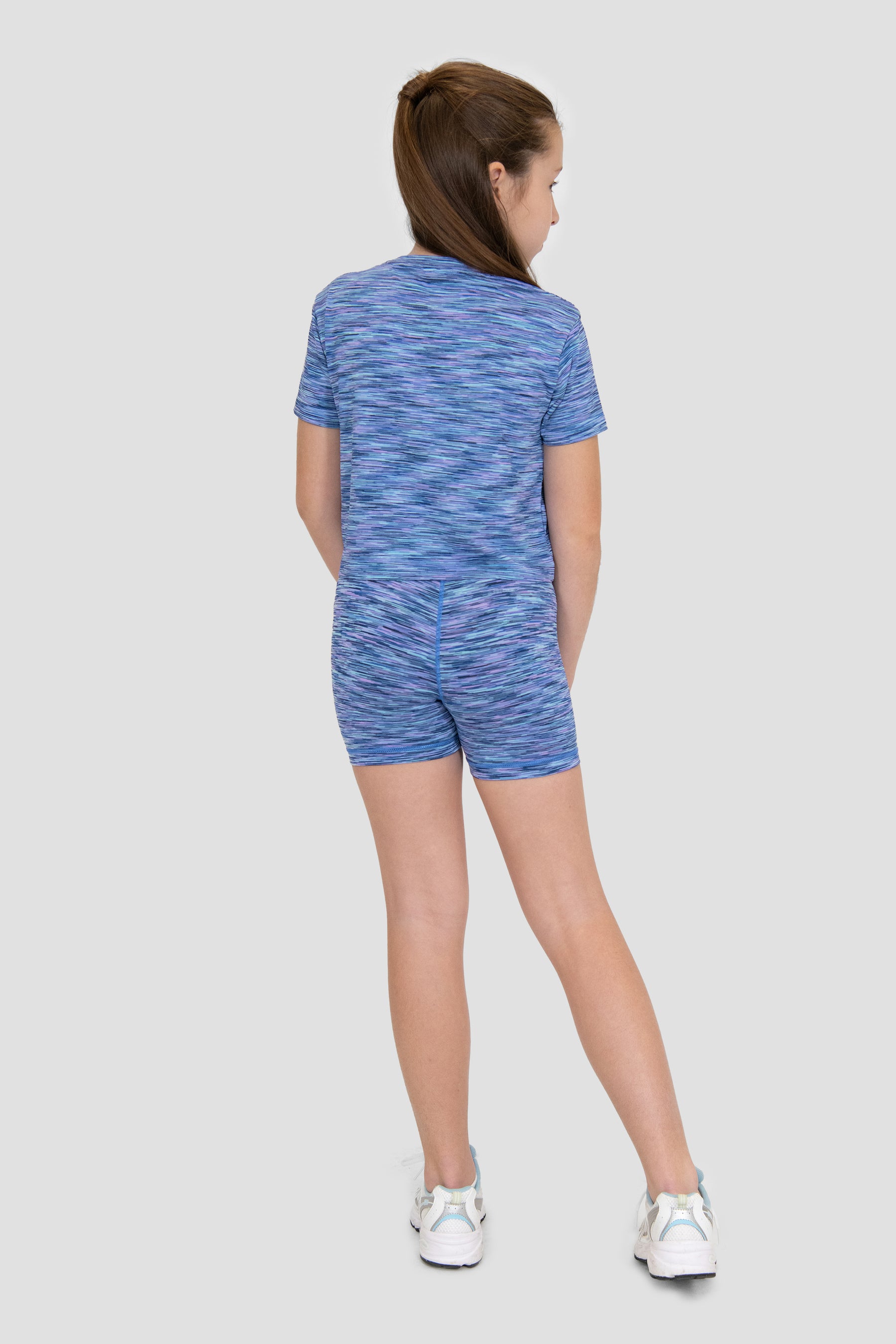 Girls Trail Icon Short - Navy/Purple