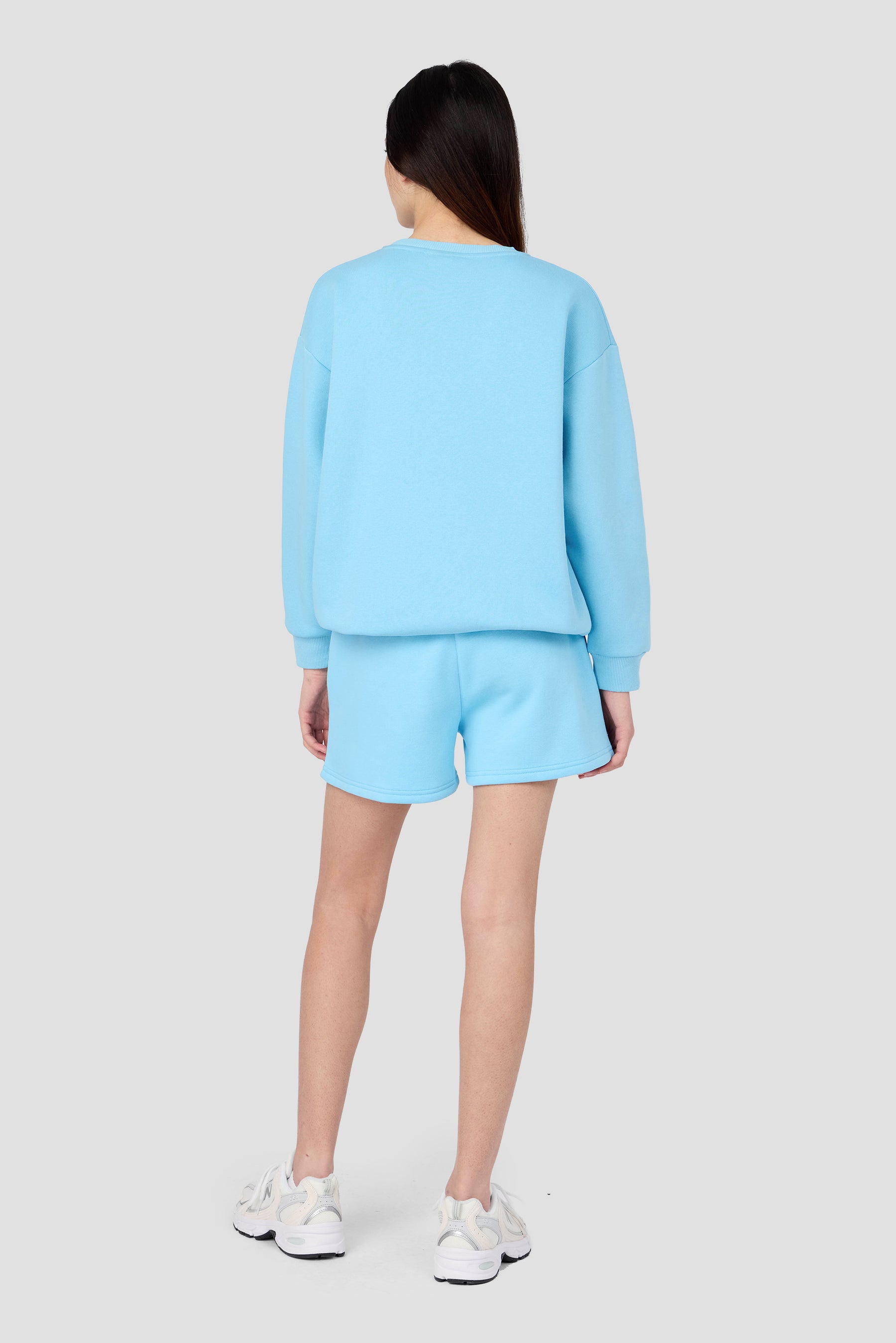 Girls Essence Fleece Short - Seashell Blue