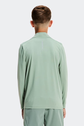 Boys Delta 1/4 Zip - Ash Green