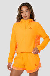 Women's Trail Windbreaker - Tangerine/White
