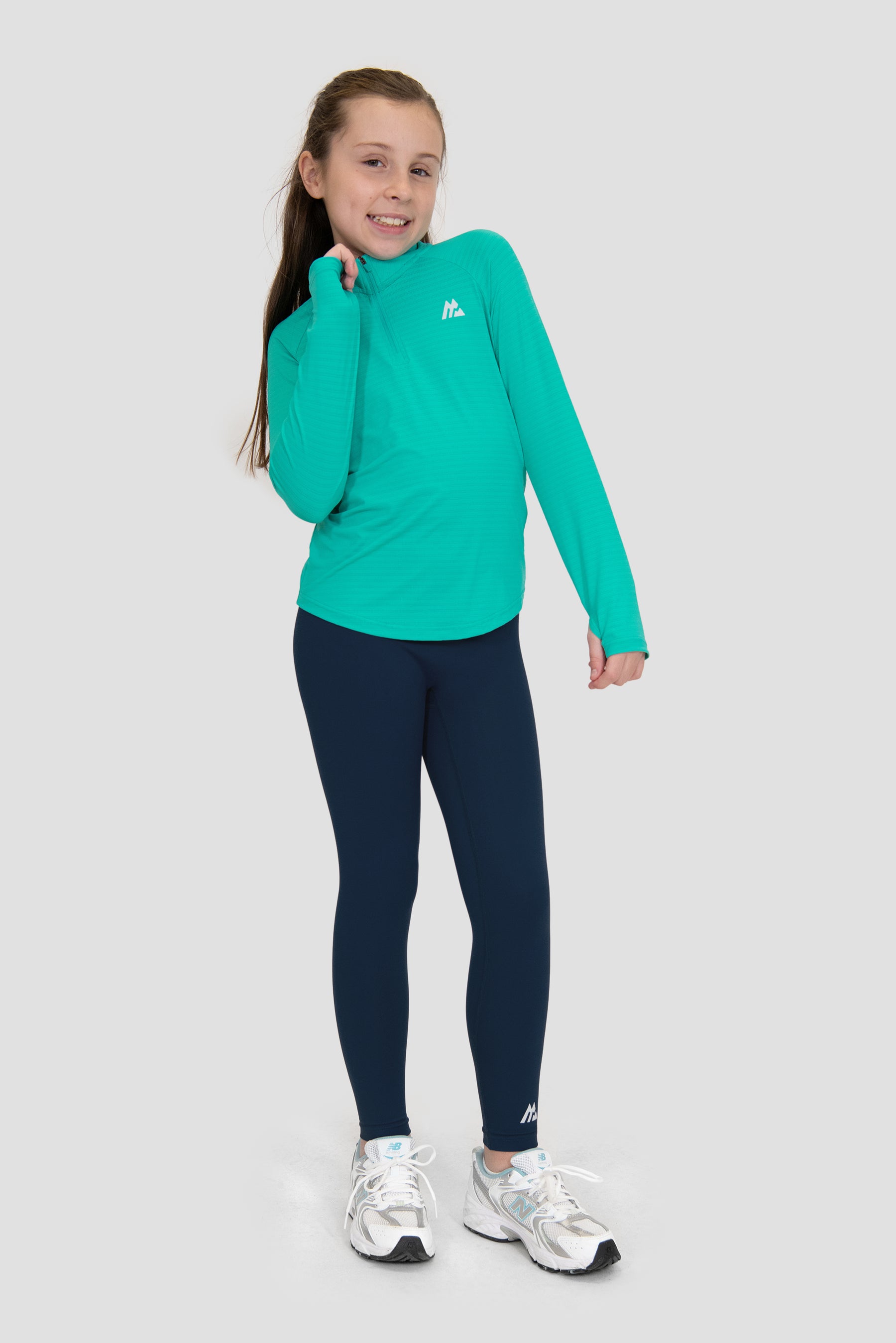 Girls Energy 1/4 Zip - Persian Green 