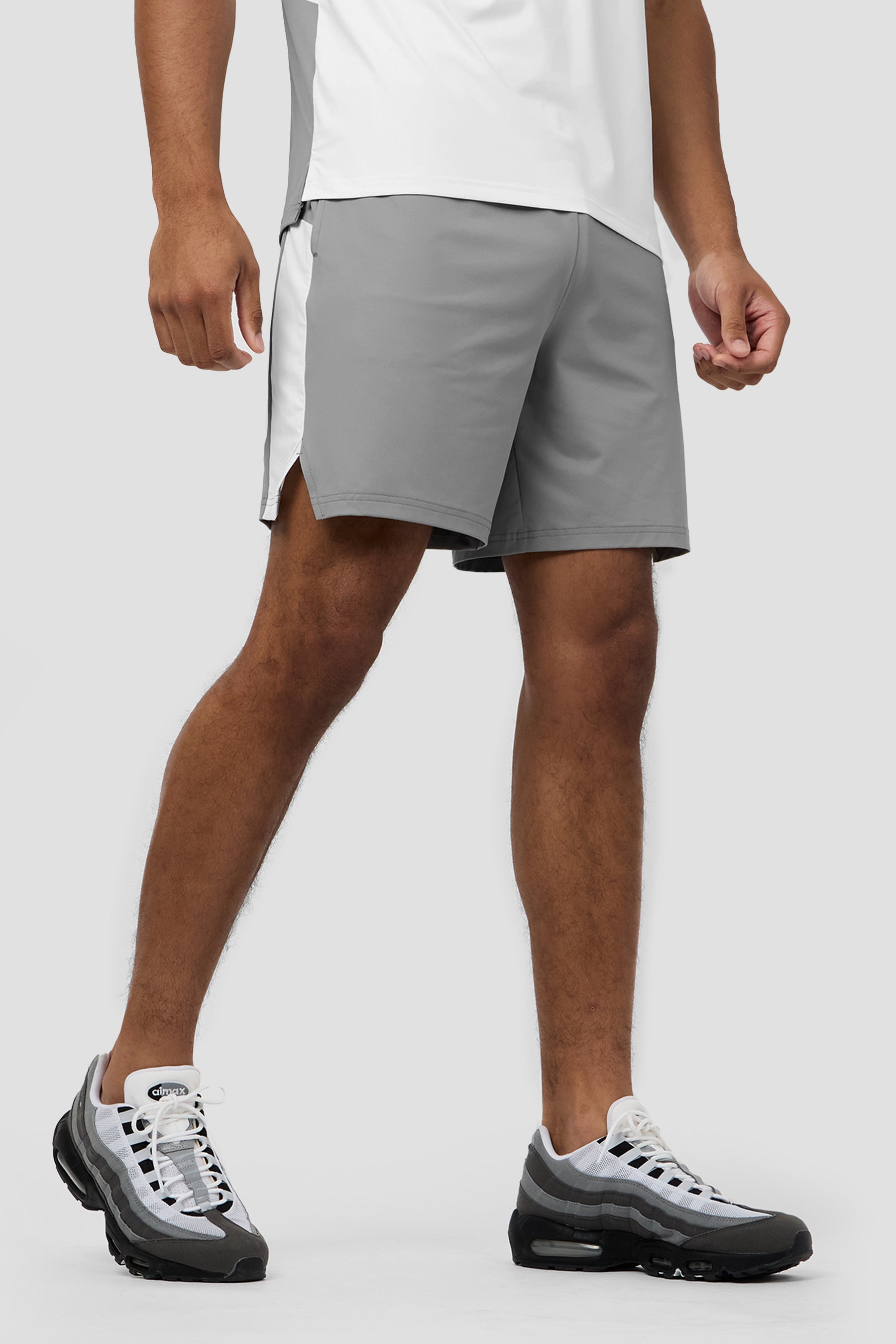 Strike Short - Platinum Grey/White