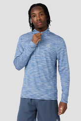Trail 1/4 Zip - Light Blue Multi