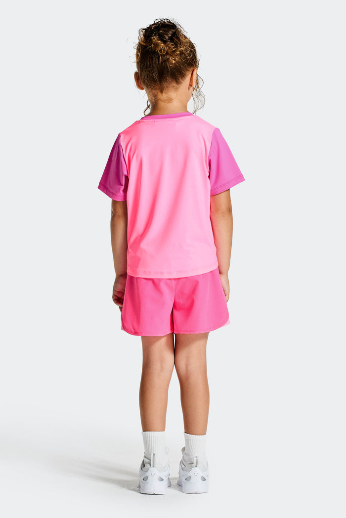 Infant Girl's Bounce T-Shirt/Short Set - Fuchsia/Candy Floss