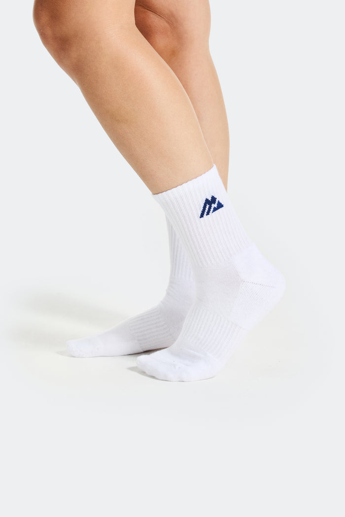 Crew Sock 3 Pack - White/Agency