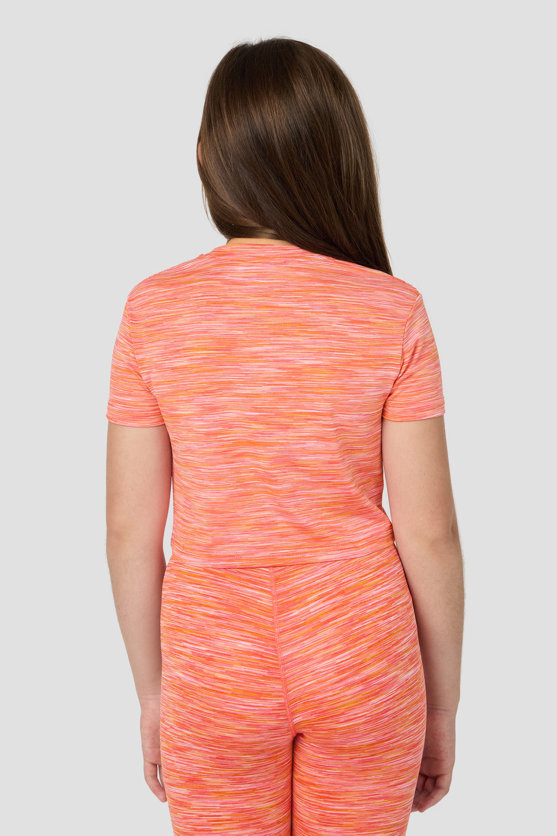 Girls Trail Box T-Shirt - Orange Pink