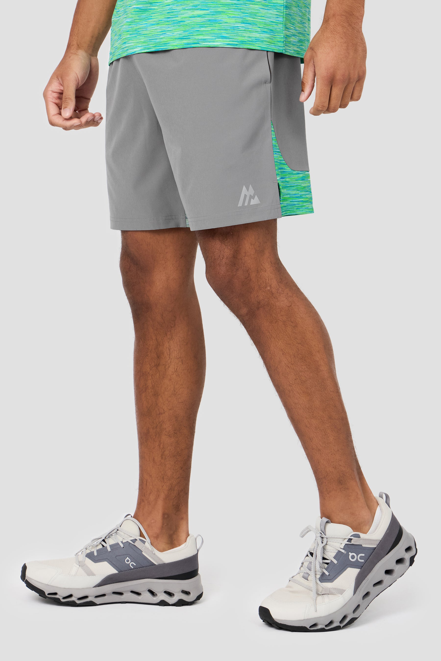 Trail Panel Short - Grey/Blue/Green Multi