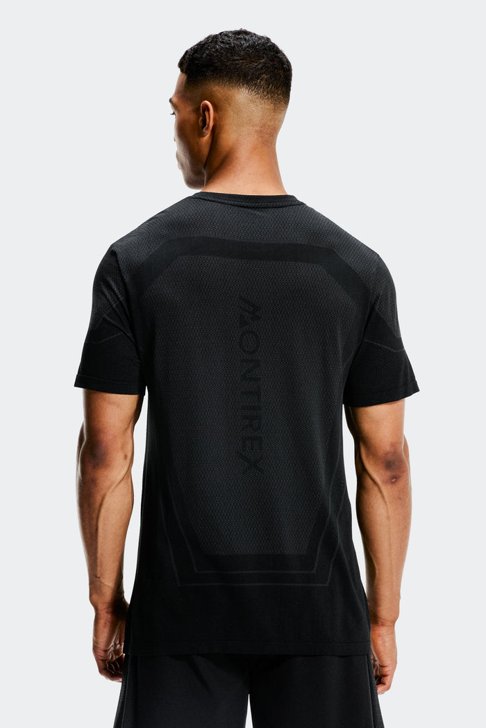Pulse Seamless T-Shirt - Black/Asphalt