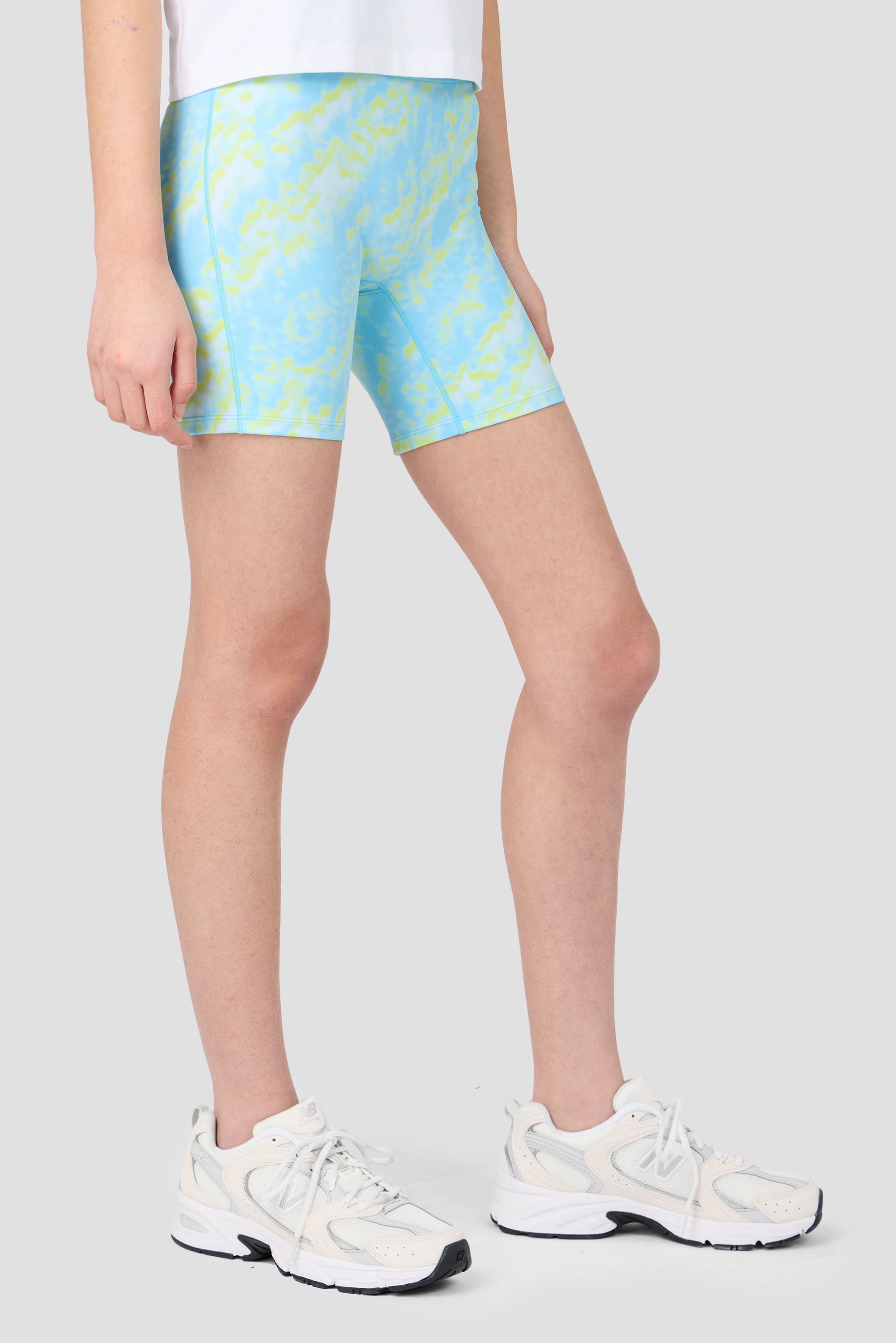 Girls Celeste Short - Seashell Blue/Misty Blue/Apple