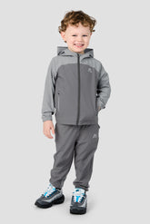 Infant Boys Pacer Jacket/Pant Set - Cement Grey/Platinum Grey