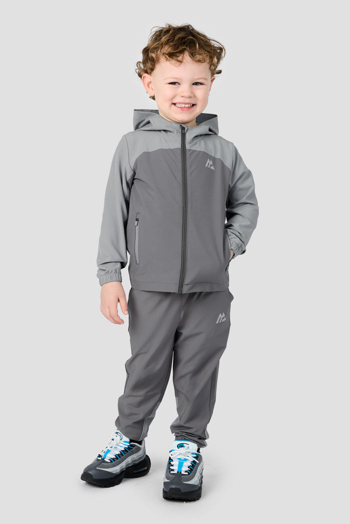 Infant Boys Pacer Jacket/Pant Set - Cement Grey/Platinum Grey