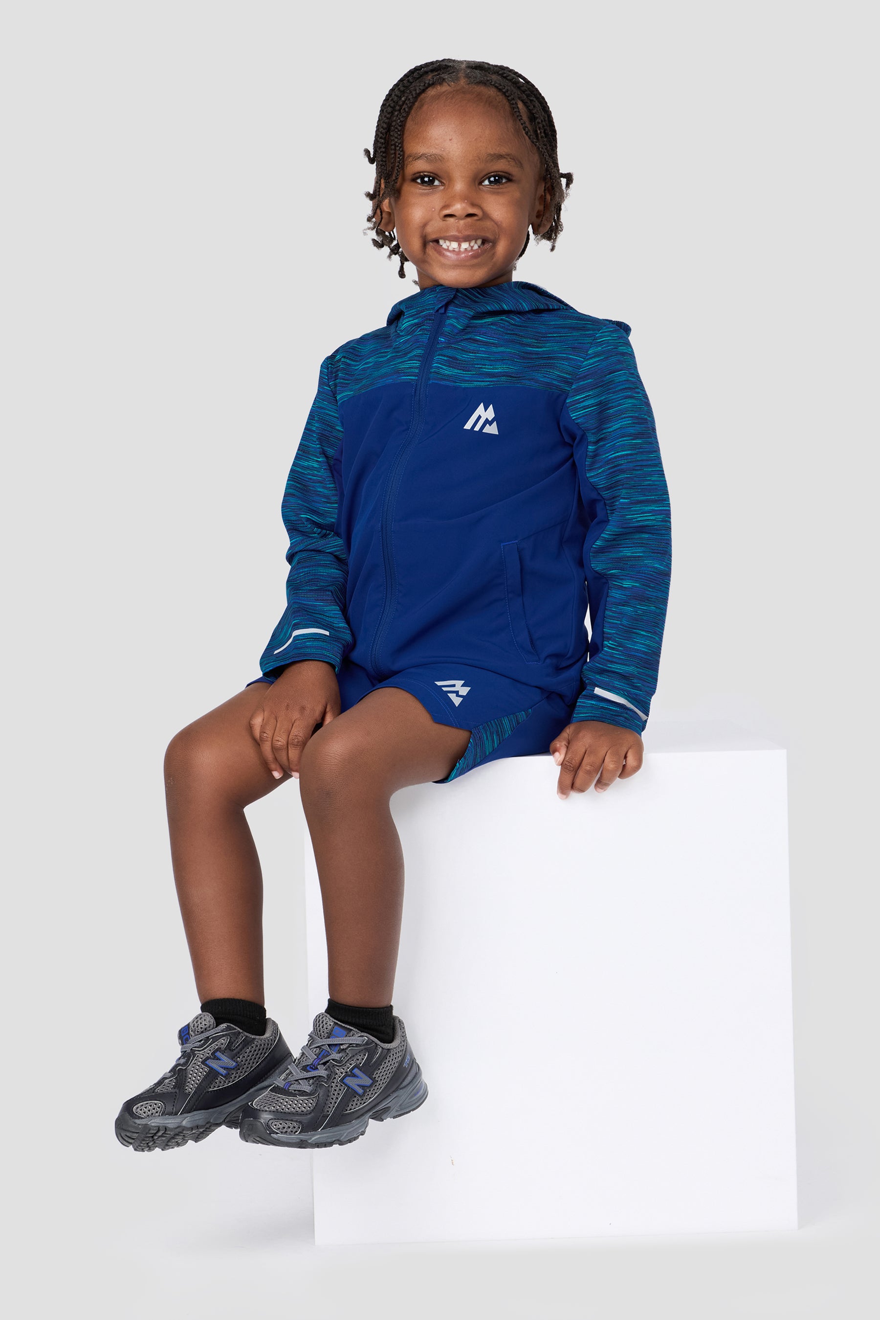 Infant Boys Trail Windbreaker - Blue/Navy Multi