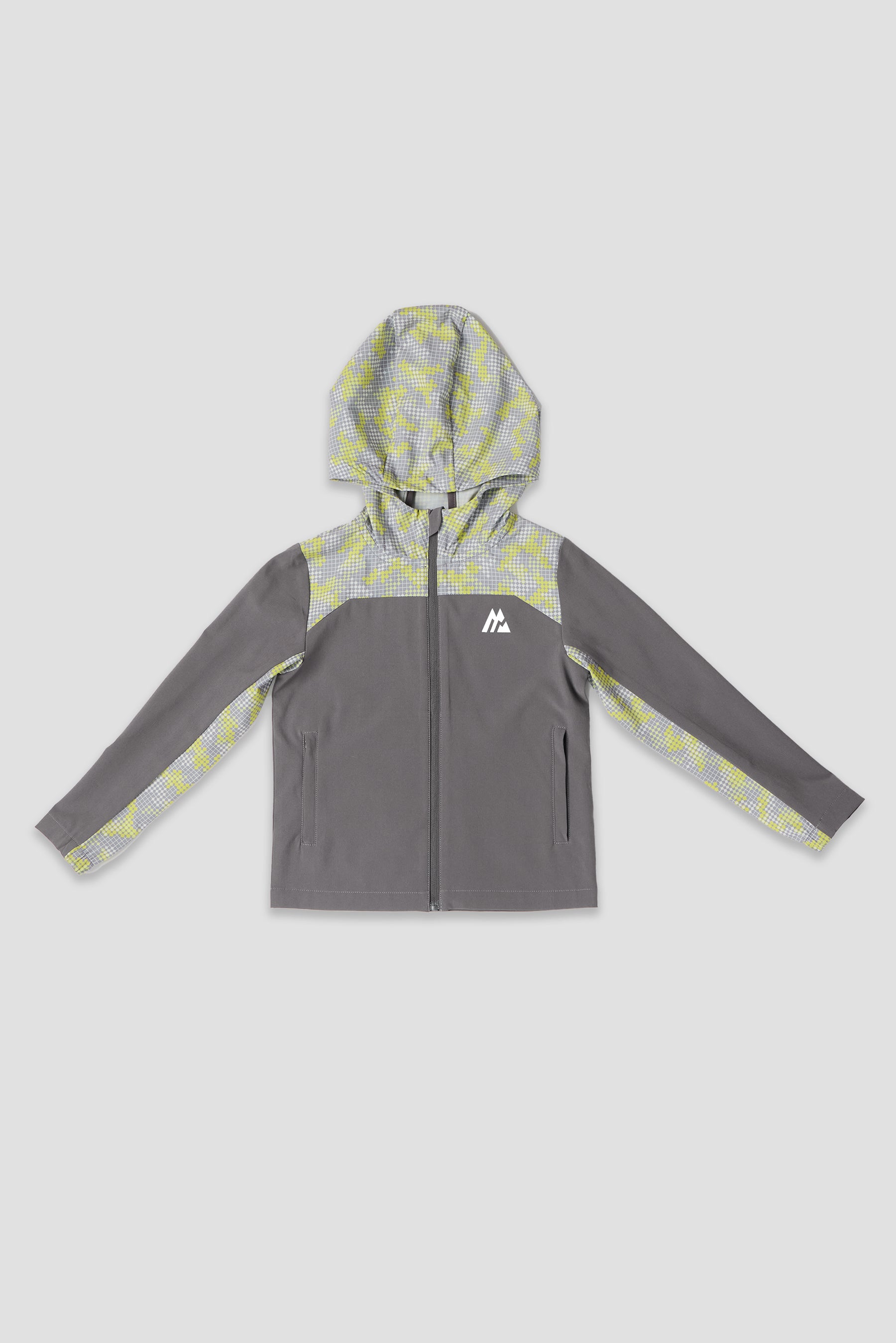 Infants Descent Print Jacket - Cement Grey/Platinum Grey