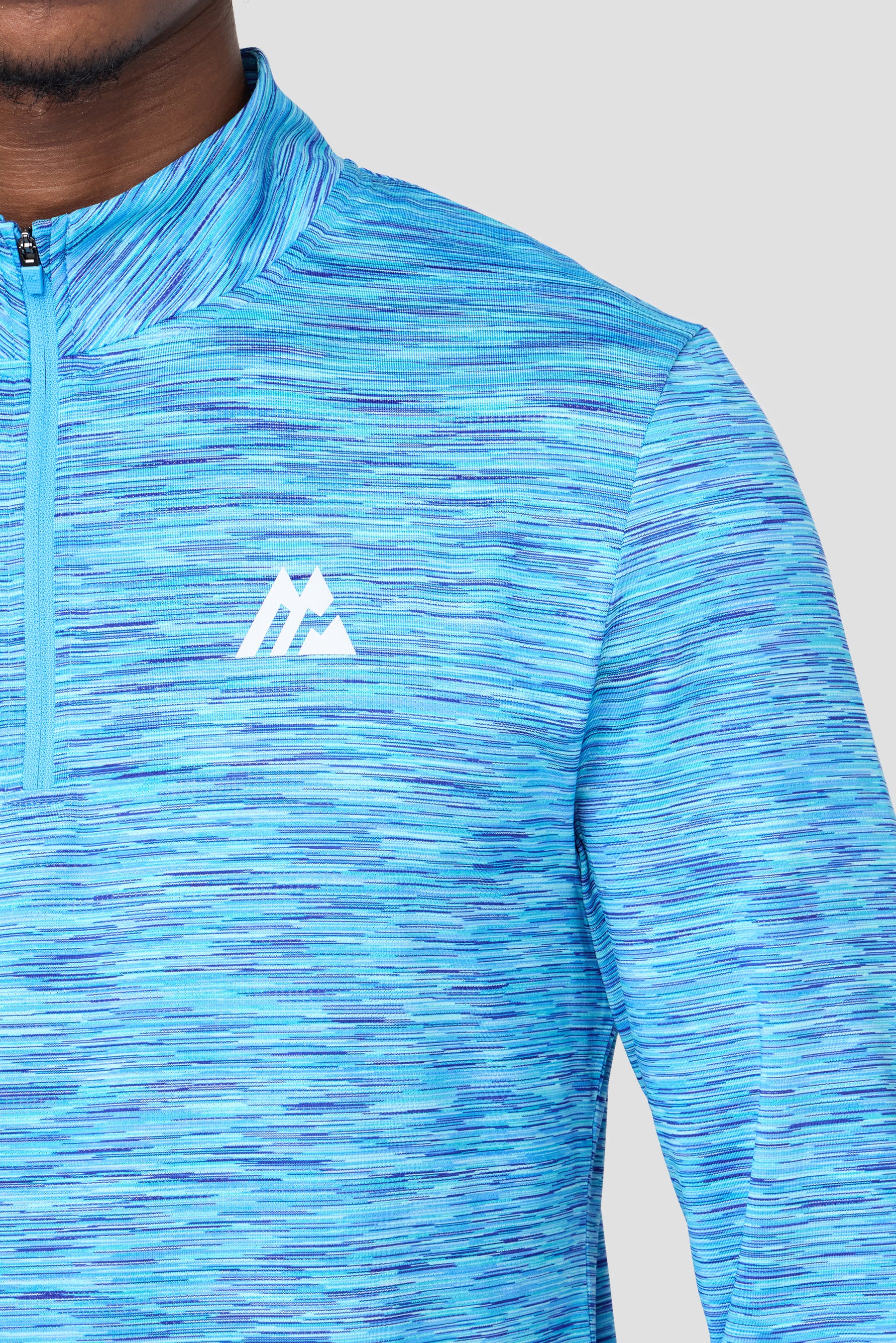 Trail 1/4 Zip  - Blue Multi