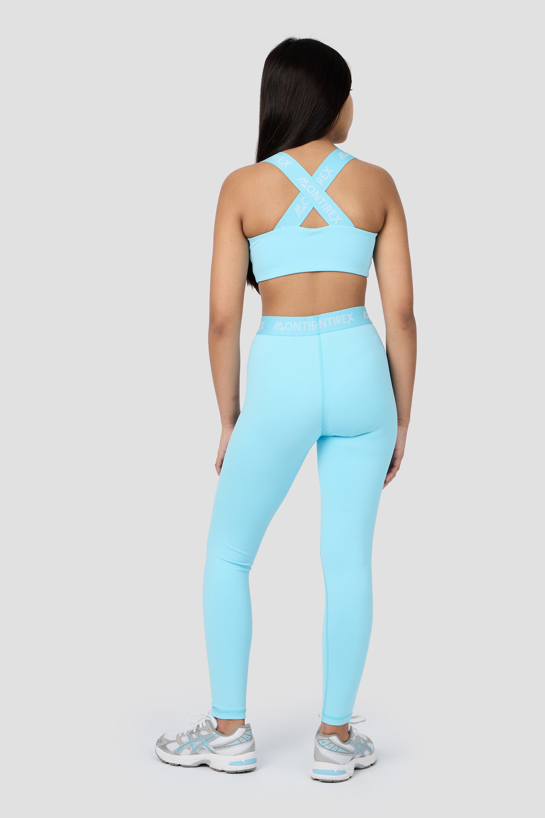 Girls Icon Full Length Legging - Seashell Blue