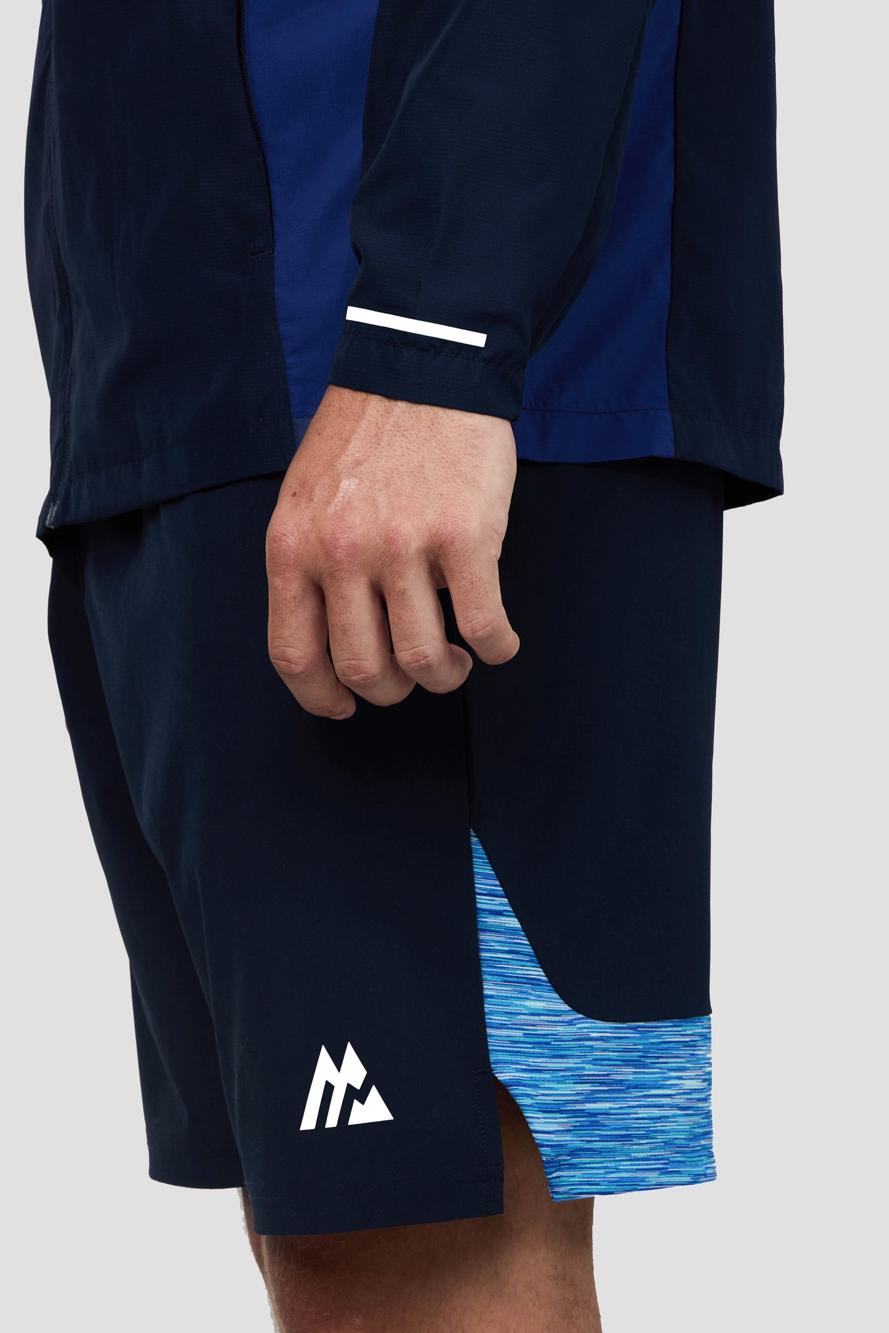 Trail Panel Short - Navy/Royal Blue Multi