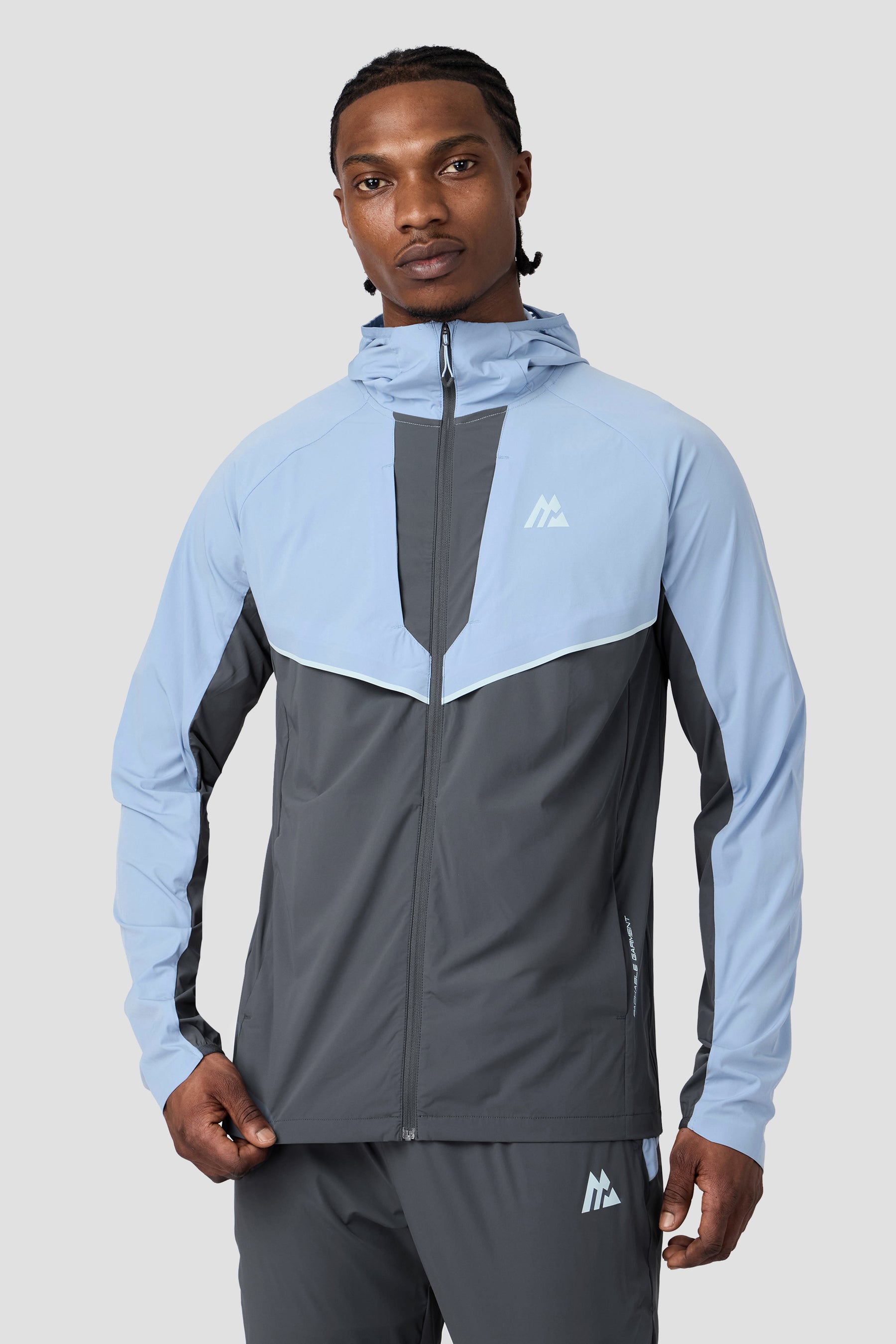 MTX Trail Traction Windbreaker - Cloudy Blue/Slate Grey