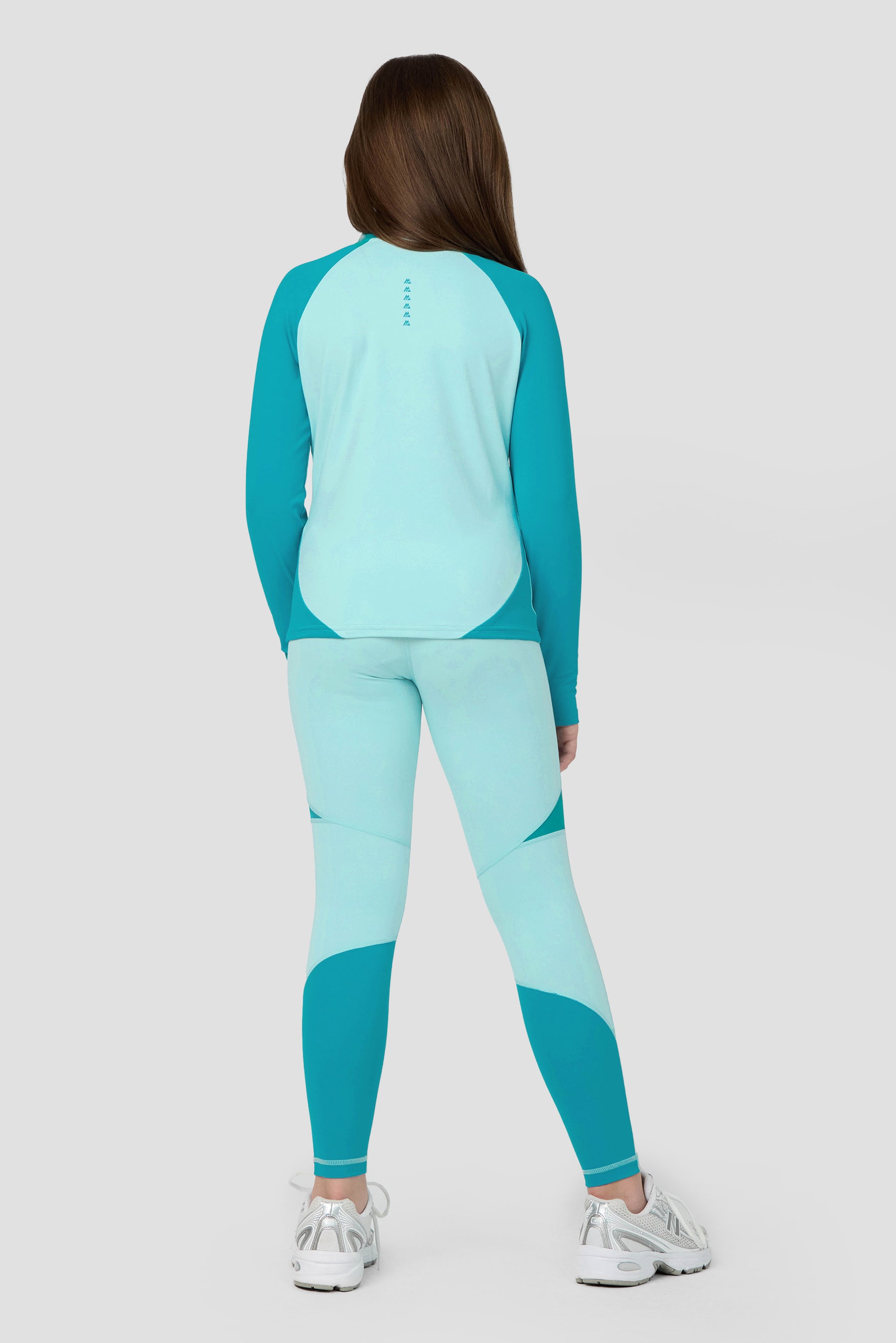 Girls Dash 1/4 Zip - Arctic Blue/Pacific