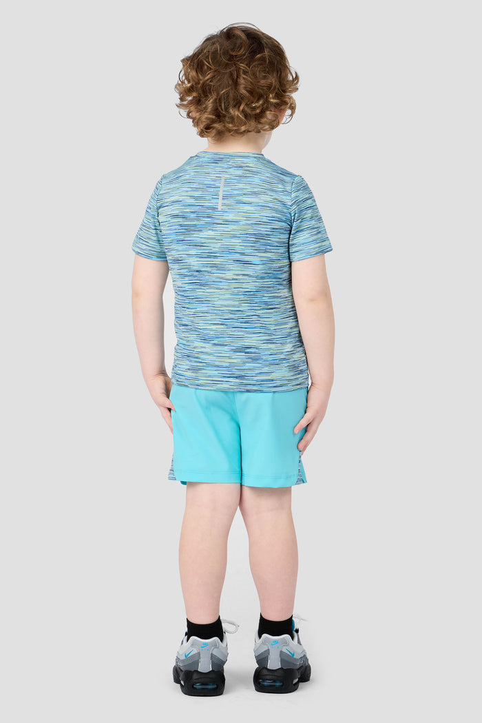Infant Boys Trail T-Shirt/Short Set - Neon Sky/Blue/Citrus