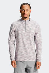 Trail 1/4 Zip - Grey/Pink